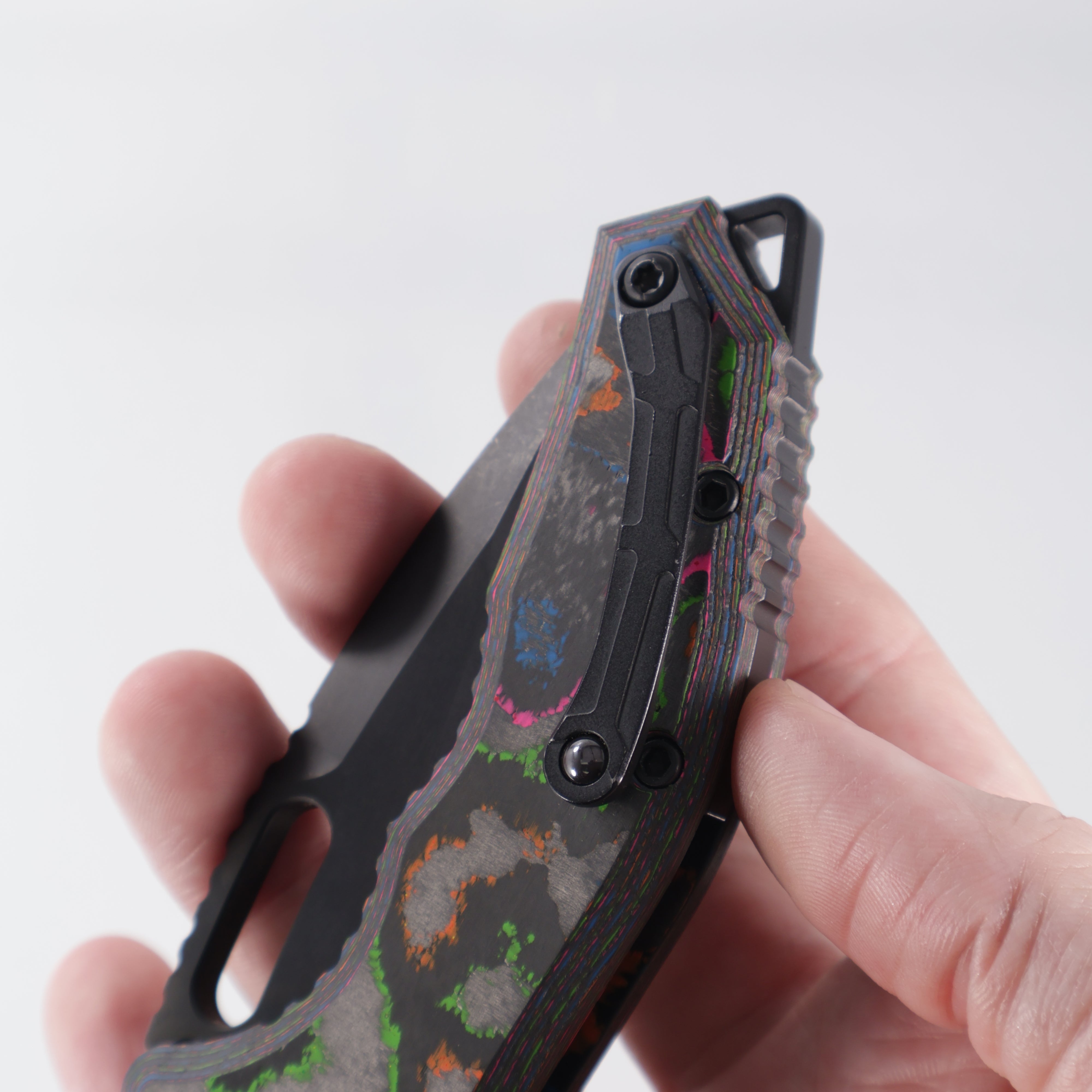 Heretic Medusa V3 Auto Tanto - 80s Camo Carbon - DLC Magnacut - H011-6A-80/CC - BROP Exclusive *PRE-OWNED*