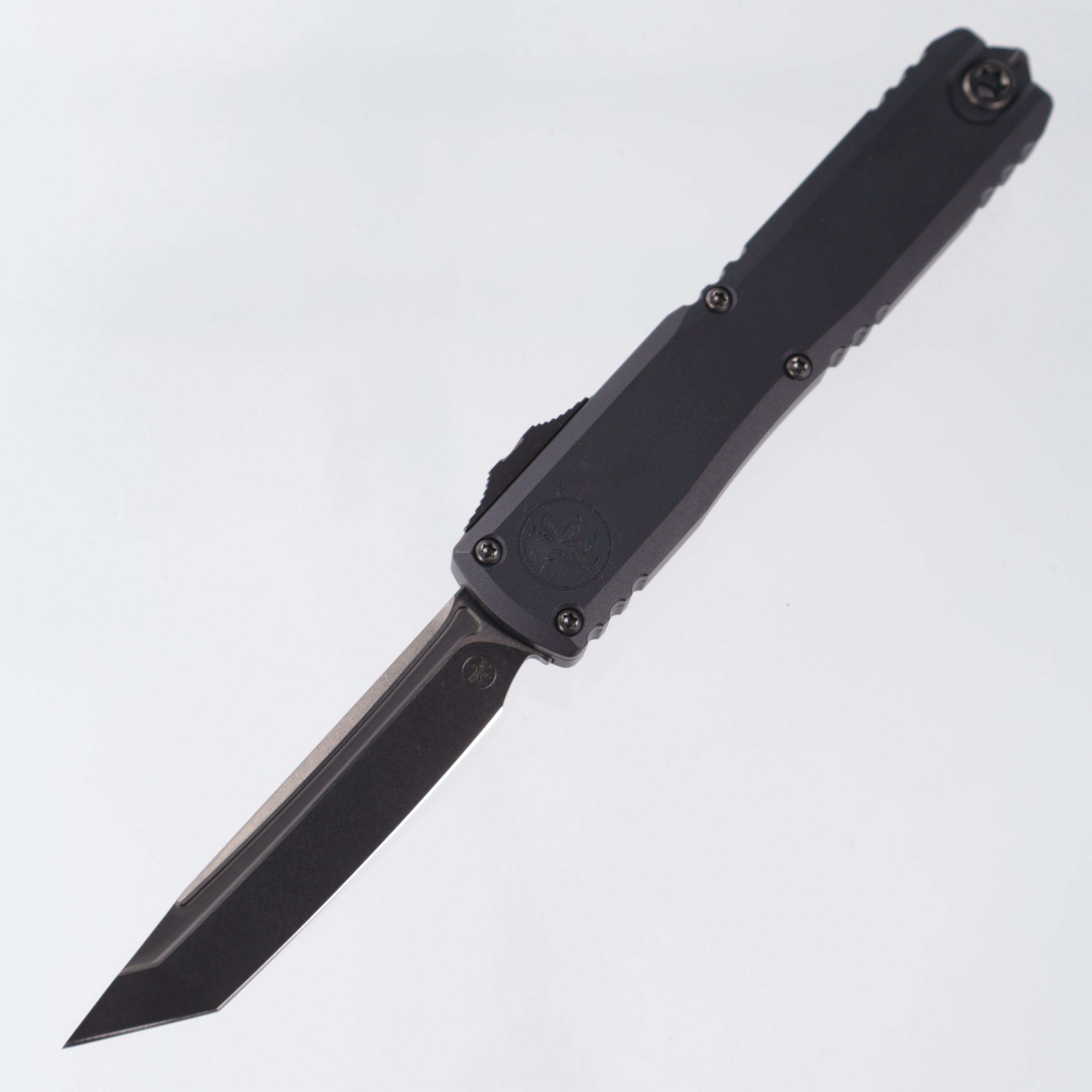 Microtech Ultratech ZBT Tanto Shadow - Black Aluminum - DLC M390MK - 1123-1 DLCTSH *PRE-OWNED*