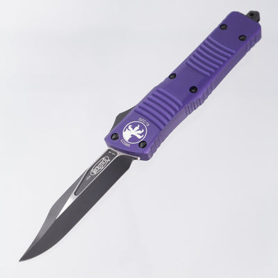 Microtech Combat Troodon Bowie - Purple Aluminum - 2-Tone Black S35VN - 10/2012 Build *PRE-OWNED*