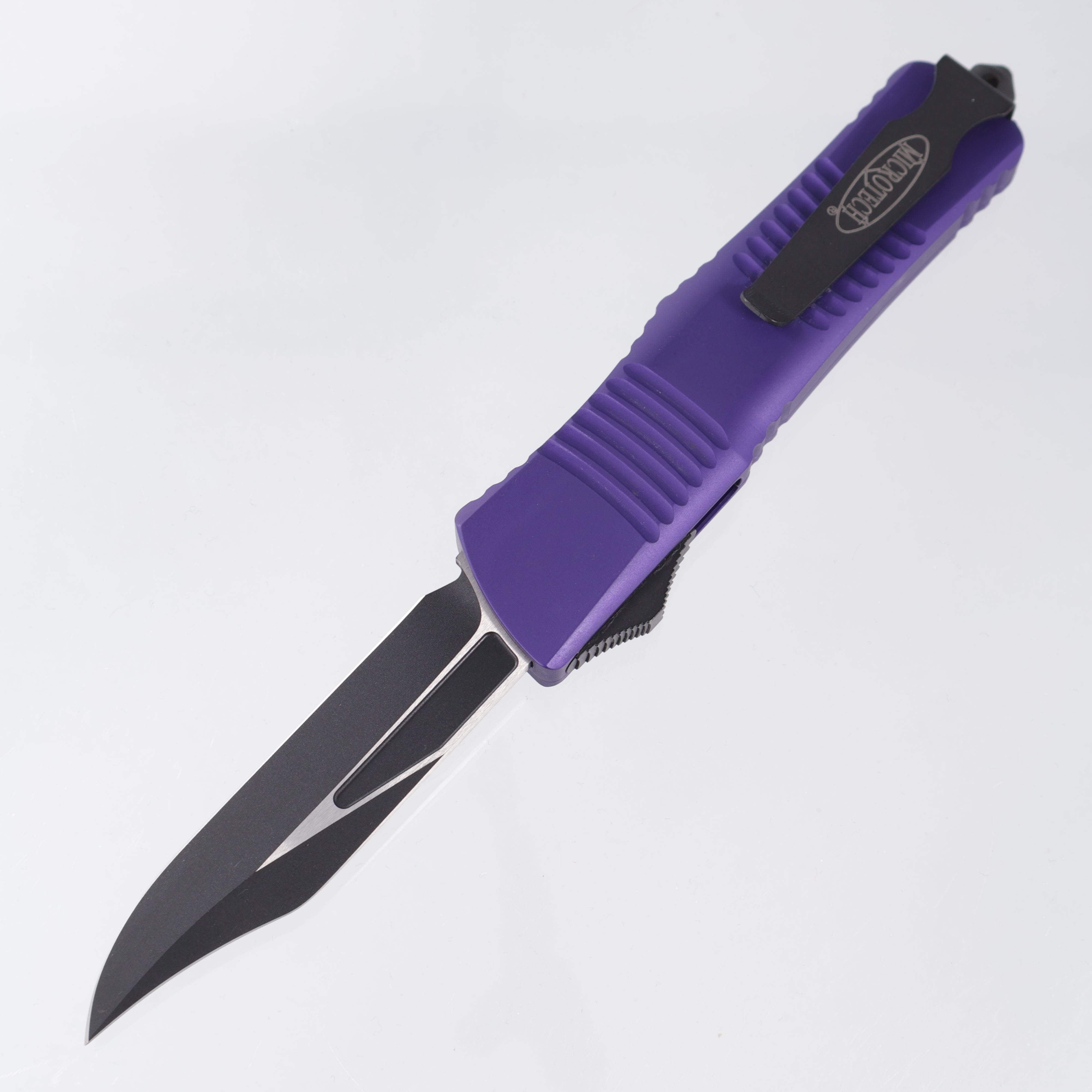 Microtech Combat Troodon Bowie - Purple Aluminum - 2-Tone Black S35VN - 10/2012 Build *PRE-OWNED*