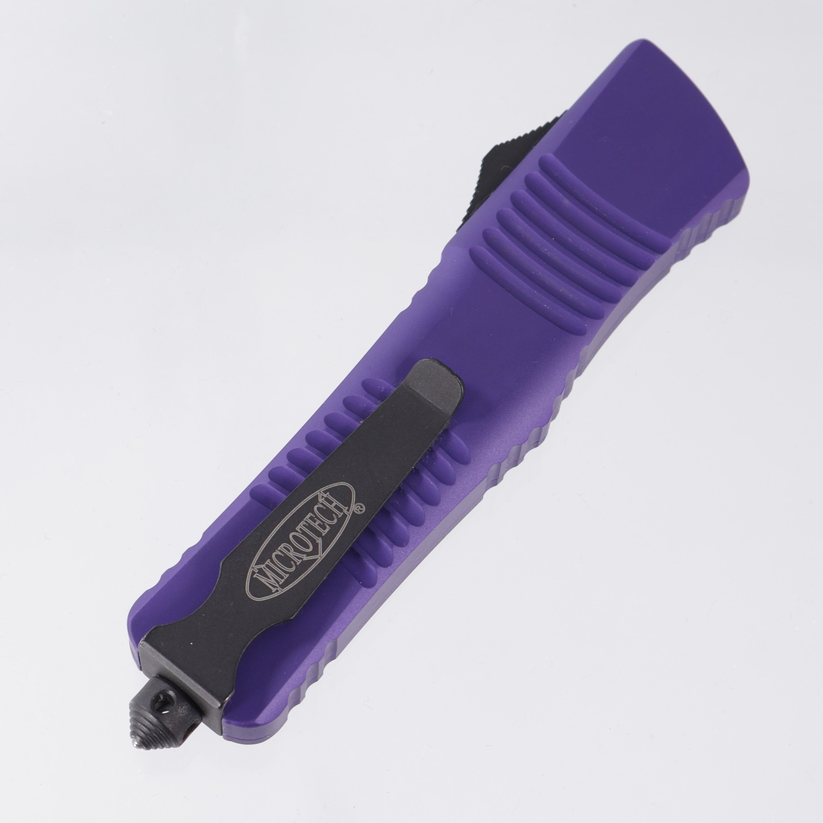 Microtech Combat Troodon Bowie - Purple Aluminum - 2-Tone Black S35VN - 10/2012 Build *PRE-OWNED*