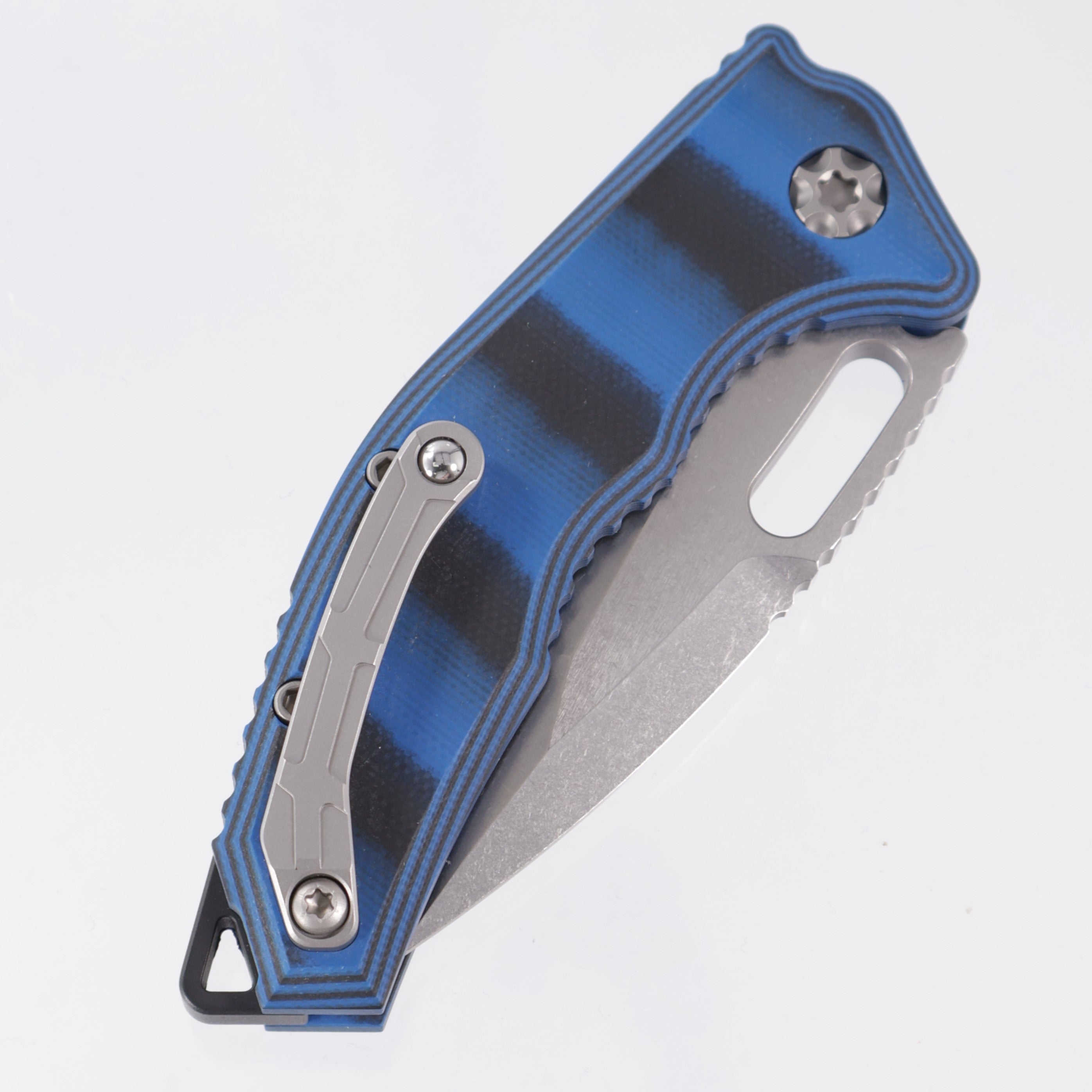 Heretic Medusa V3 Auto Tanto - Blue / Black G10 - Stonewash Magnacut - H011-2A-G10/BLU *PRE-OWNED*