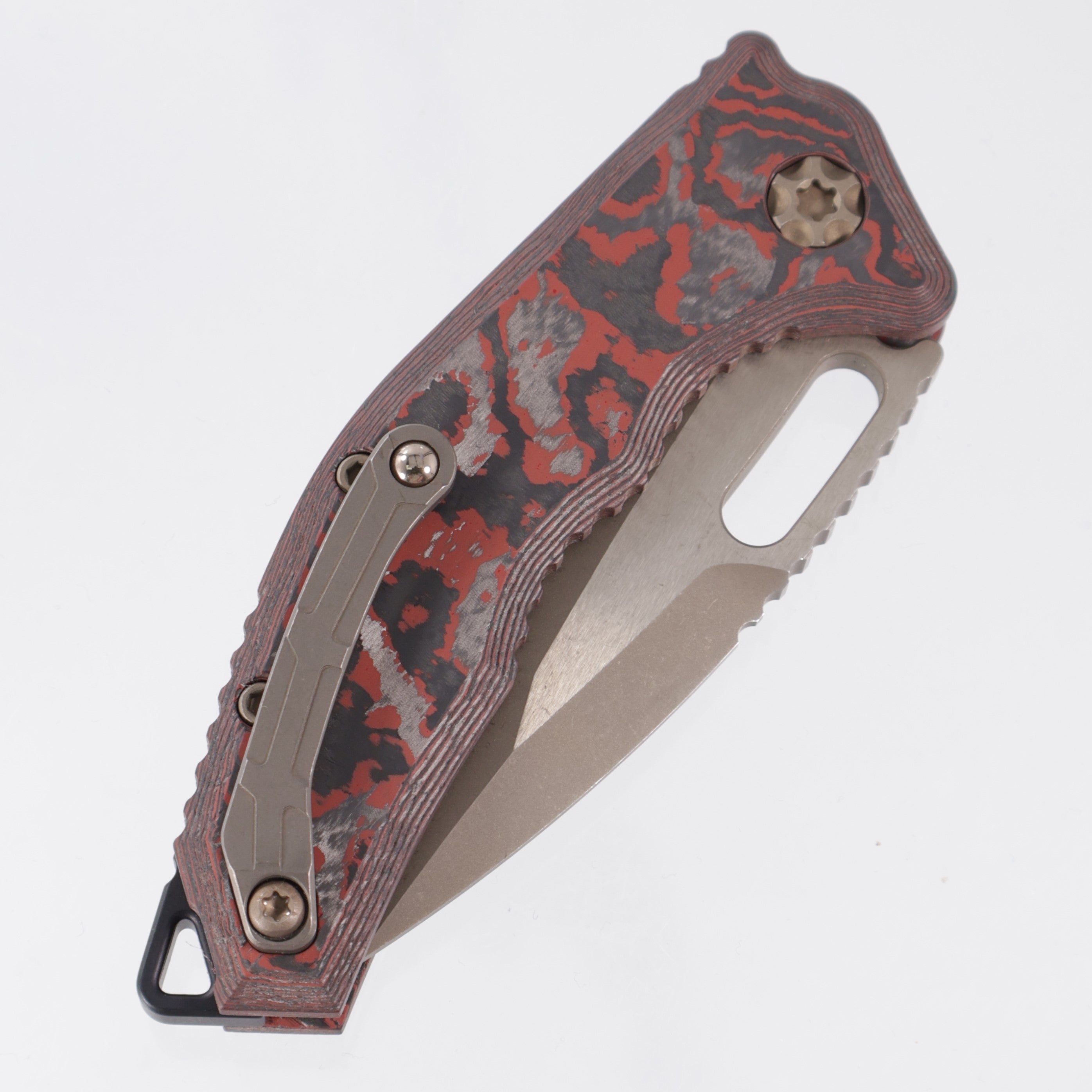 Heretic Medusa V3 Auto Tanto - Red Camo Carbon - Bronze Magnacut - H011-7A-RD/CC *PRE-OWNED*