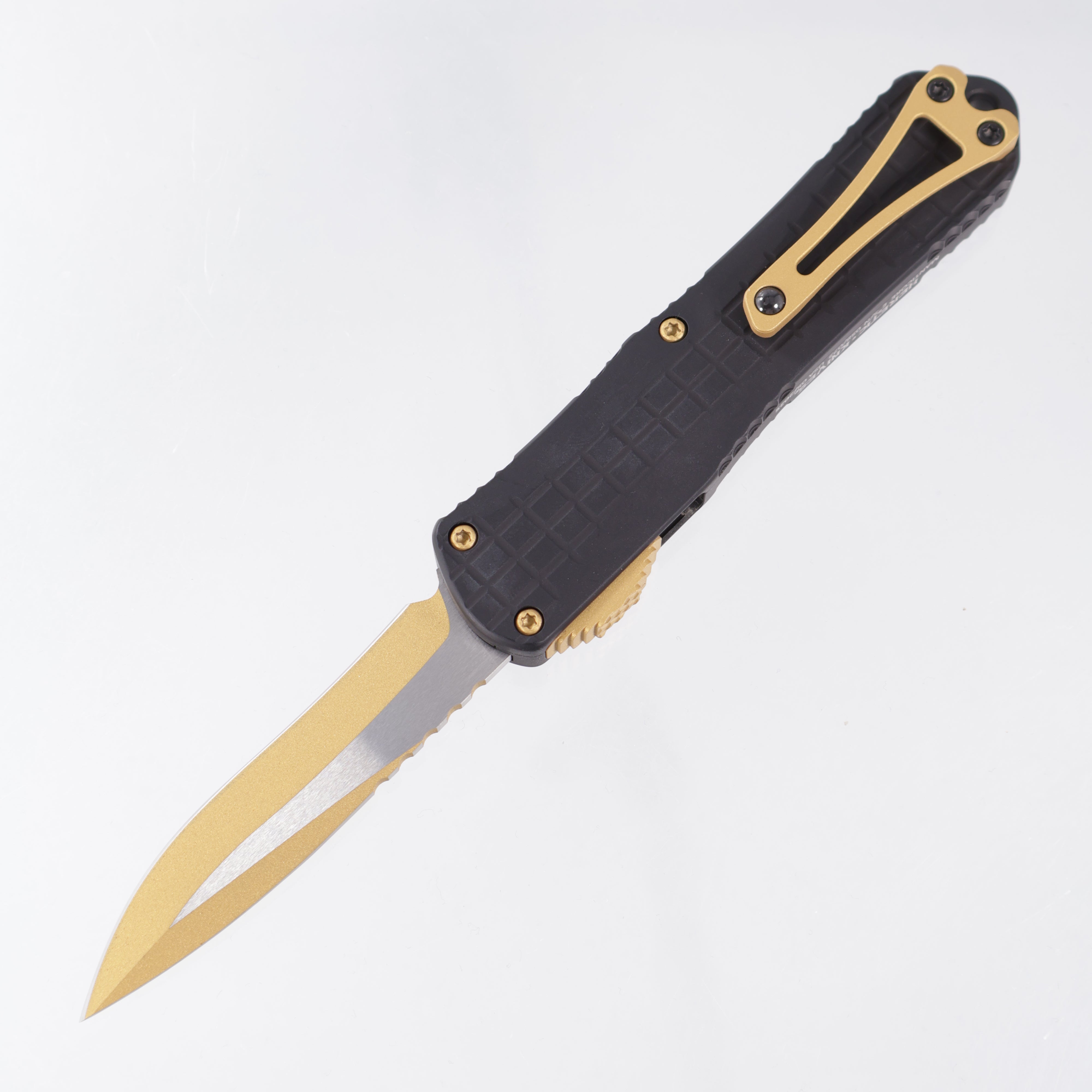 Heretic Manticore E Recurve "All Gold Everything” - Black Frag Auminum w/ Gold Hardware - Gold Cerakote Magnacut - H029F-16A-GOLD *PRE-OWNED*