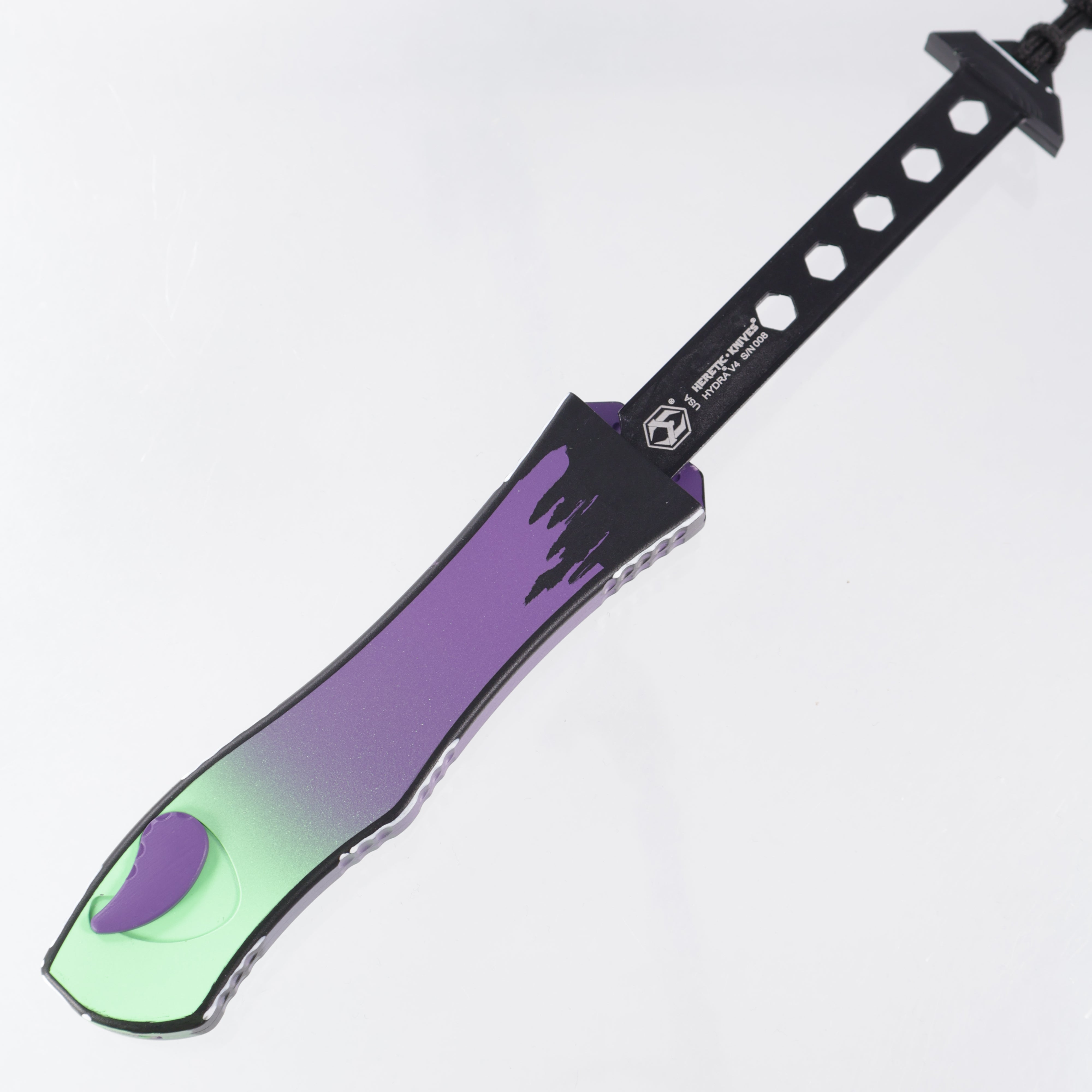 Heretic Hydra V4 Recurve - UV Reactive Frankenstein Monster Cel Shade - Cerakote Magnacut - H408-CS-FM *PRE-OWNED*