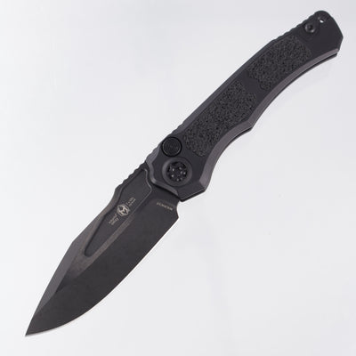 Heretic Wraith V4 Auto Clip Point - Black Aluminum - DLC Magnacut - H000-6A-T *PRE-OWNED*