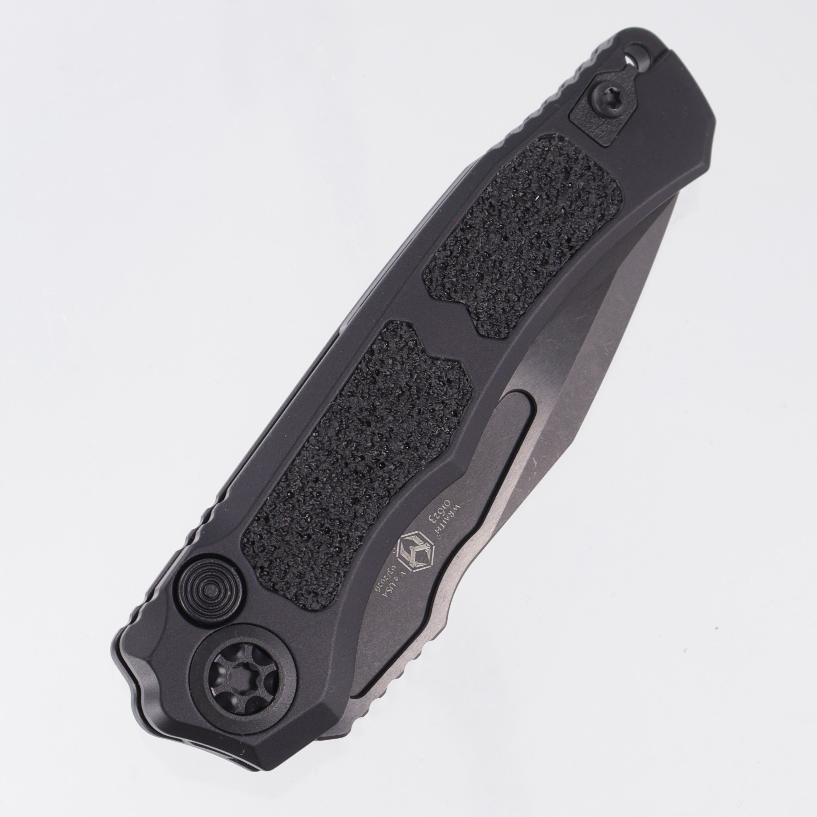 Heretic Wraith V4 Auto Clip Point - Black Aluminum - DLC Magnacut - H000-6A-T *PRE-OWNED*