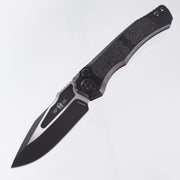 Heretic Wraith V4 Auto Clip Point - Black Aluminum - Two-Tone Magnacut - H000-10A-T *PRE-OWNED*