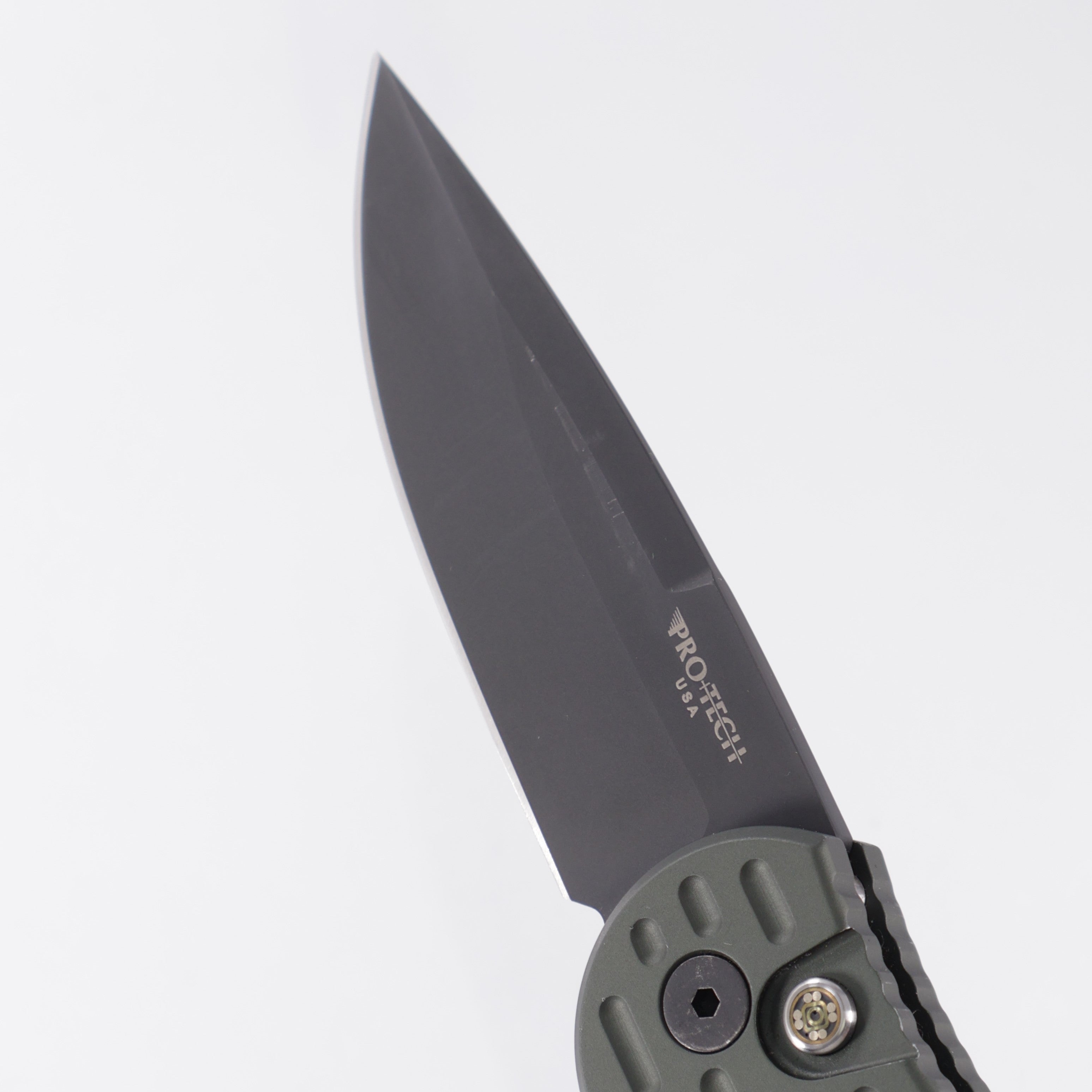 Pro-Tech TR-3 Auto - Green Aluminum w/ Mosaic Pin Button - DLC 154CM - SHOT26.TR3.1 *PRE-OWNED*