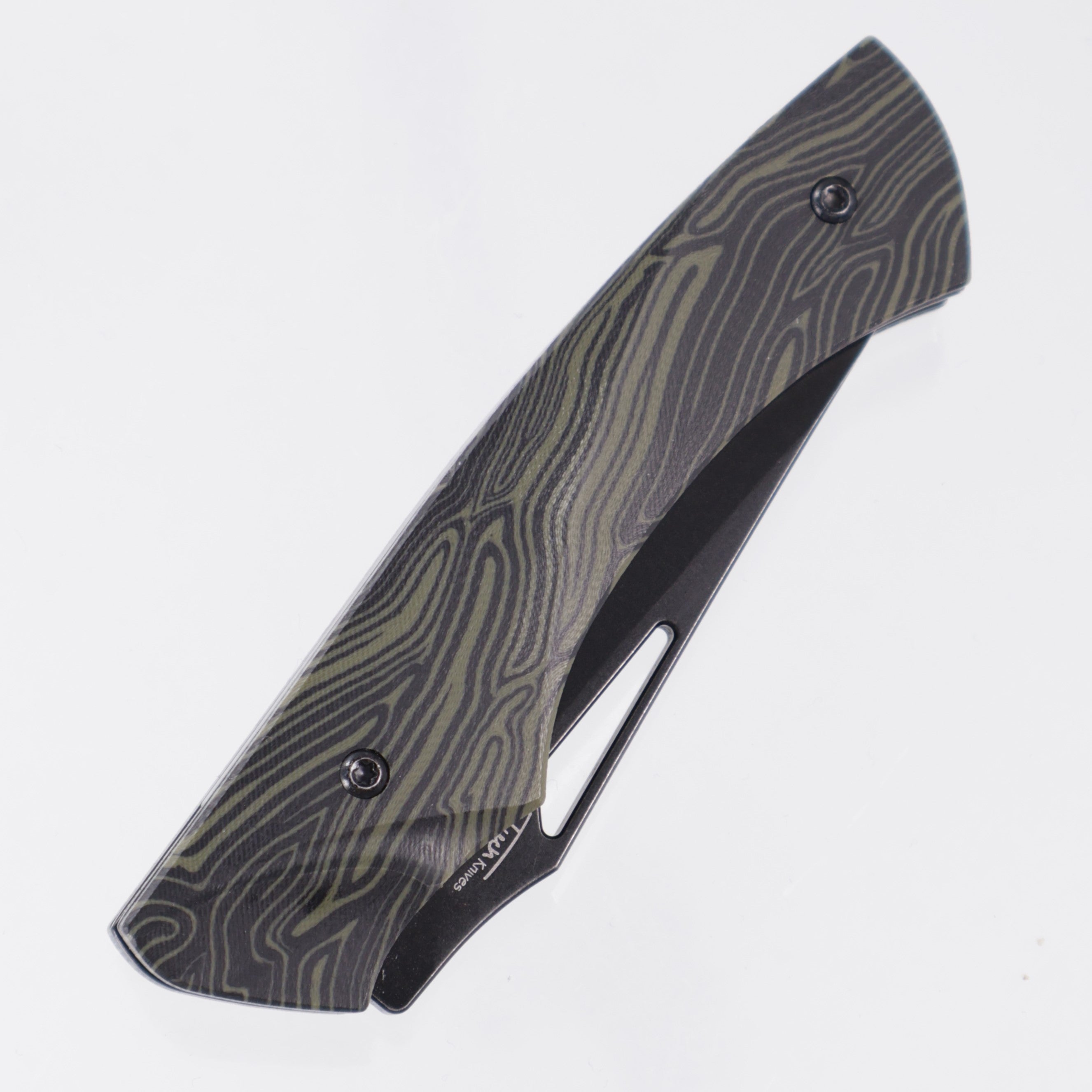 Tuch Knives Klick V1 D/A - Green G-Mascus - Black Coated M390 *PRE-OWNED*
