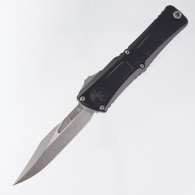 Microtech Combat Troodon Gen III Bowie - Black Aluminum - Stonewash M390MK - 1146-10 *PRE-OWNED*