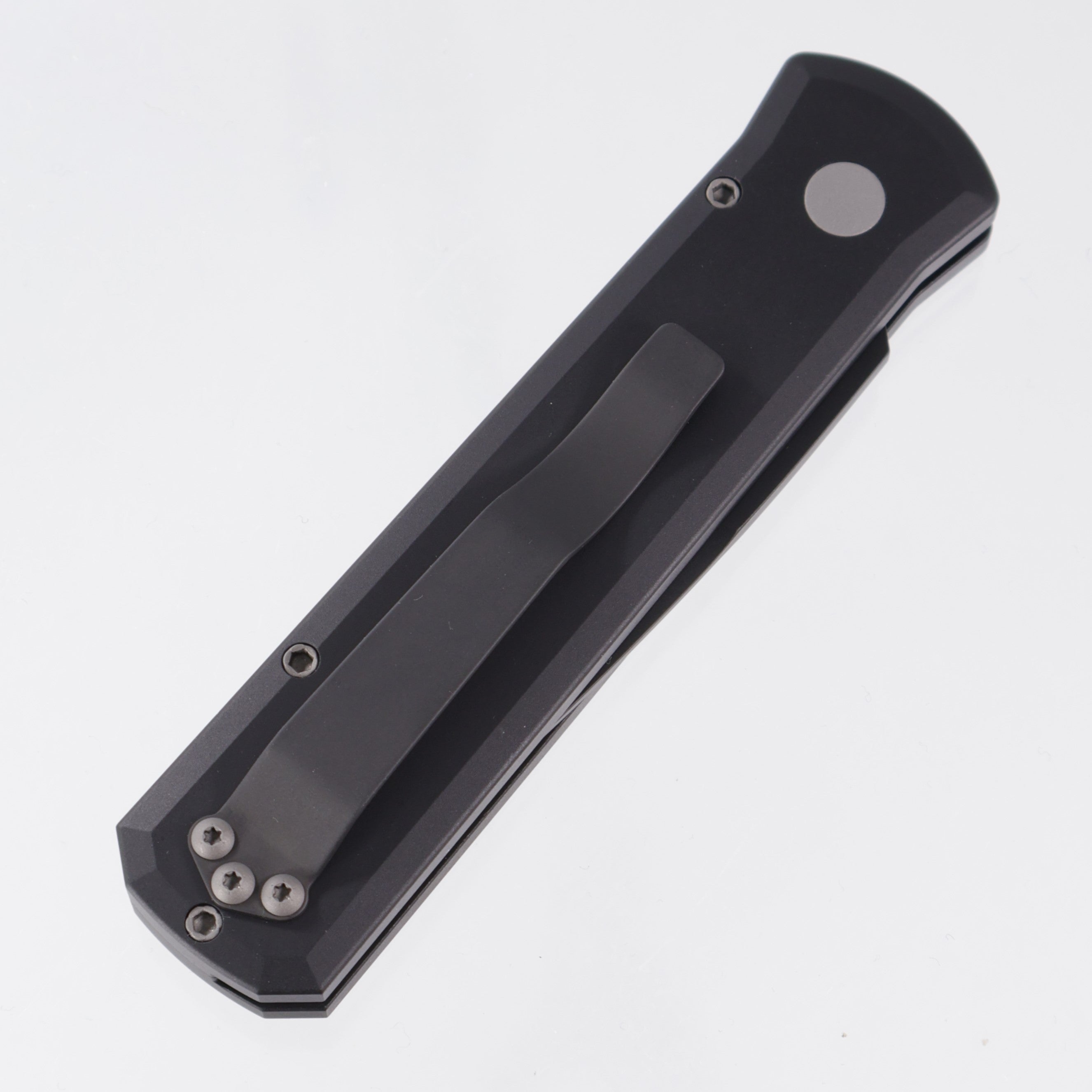 Pro-Tech Godson - Black Aluminum - DLC 154CM - 721 *PRE-OWNED*