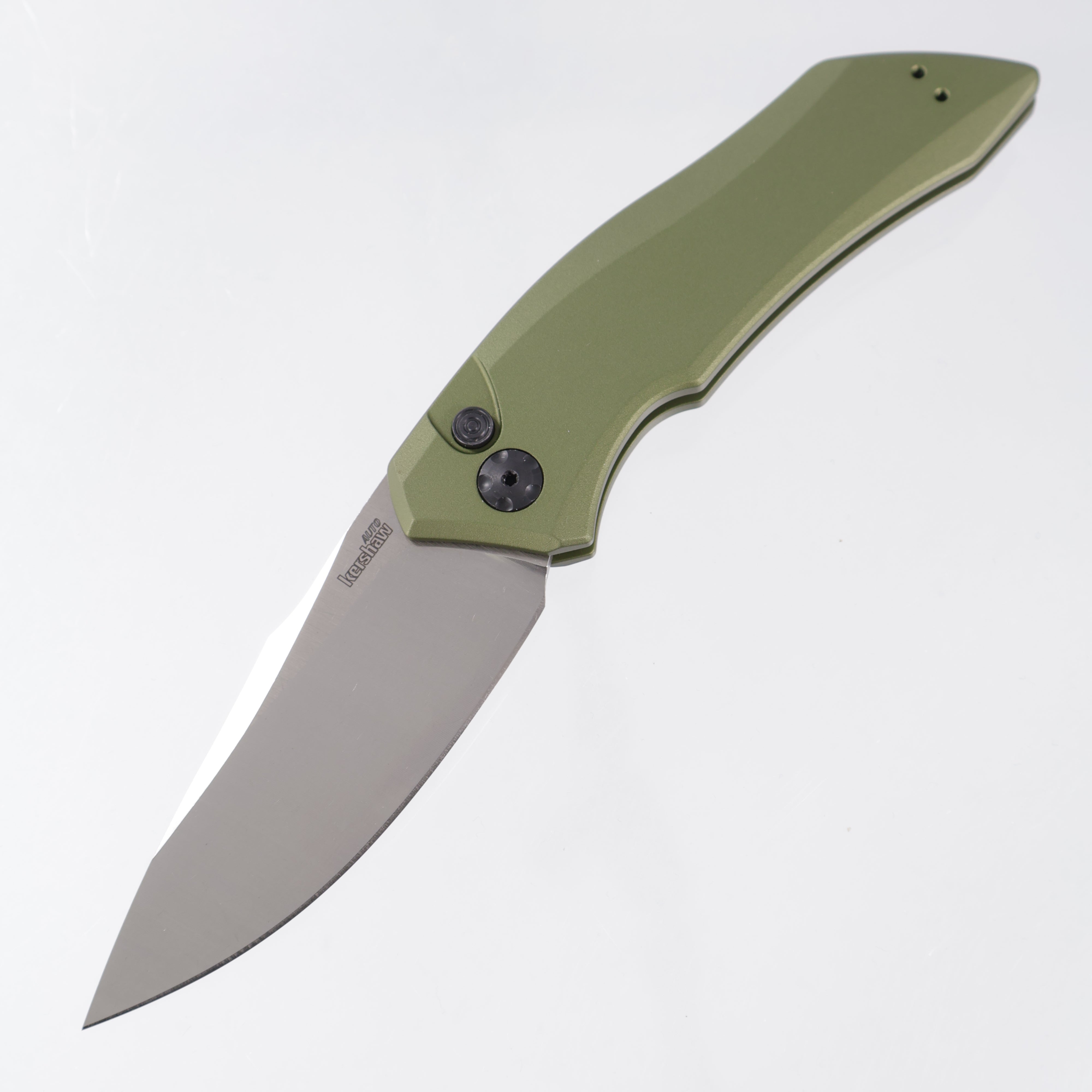 Kershaw Launch 1 - OD Green Aluminum - Tumbled Satin CPM-154 - 7100OL *PRE-OWNED*