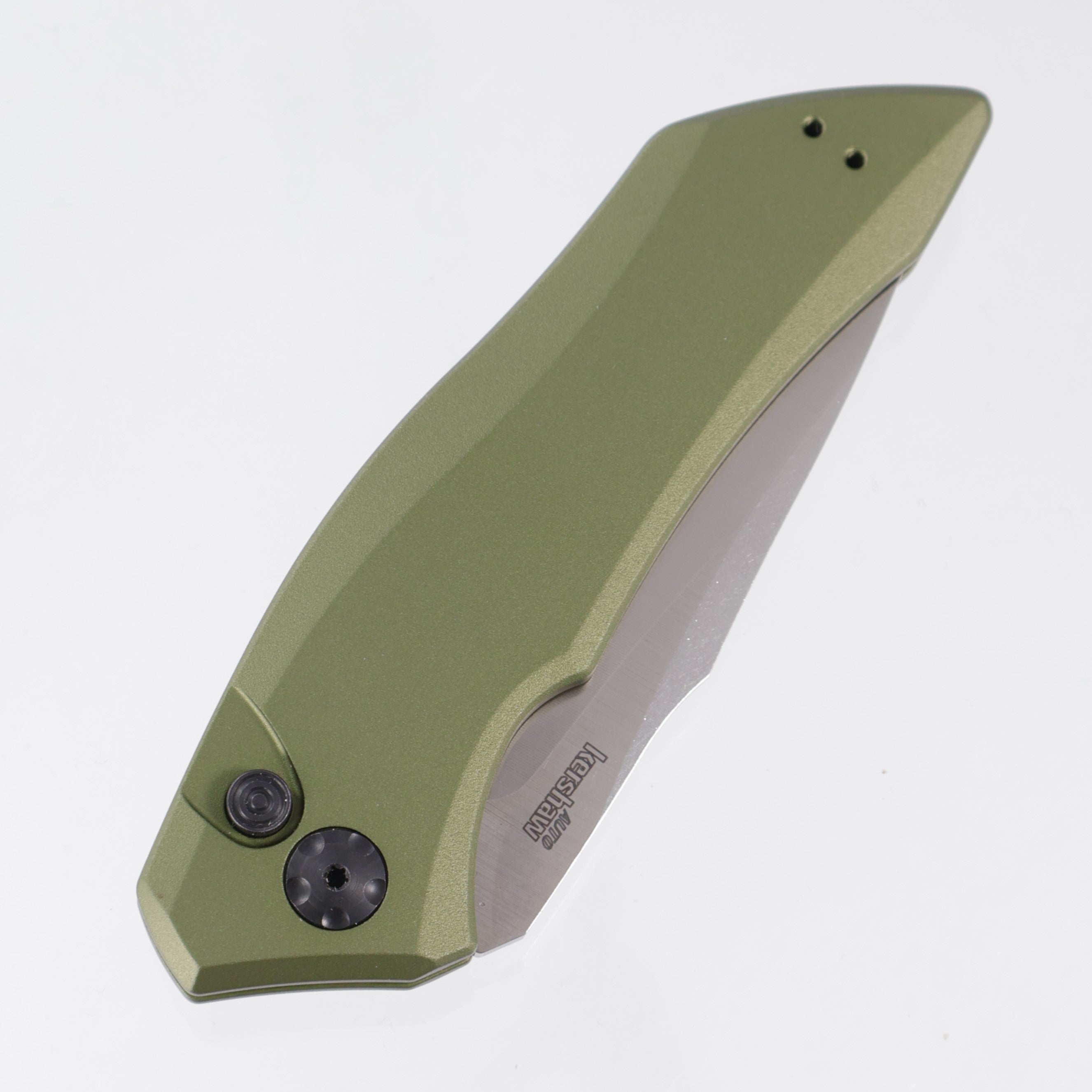 Kershaw Launch 1 - OD Green Aluminum - Tumbled Satin CPM-154 - 7100OL *PRE-OWNED*