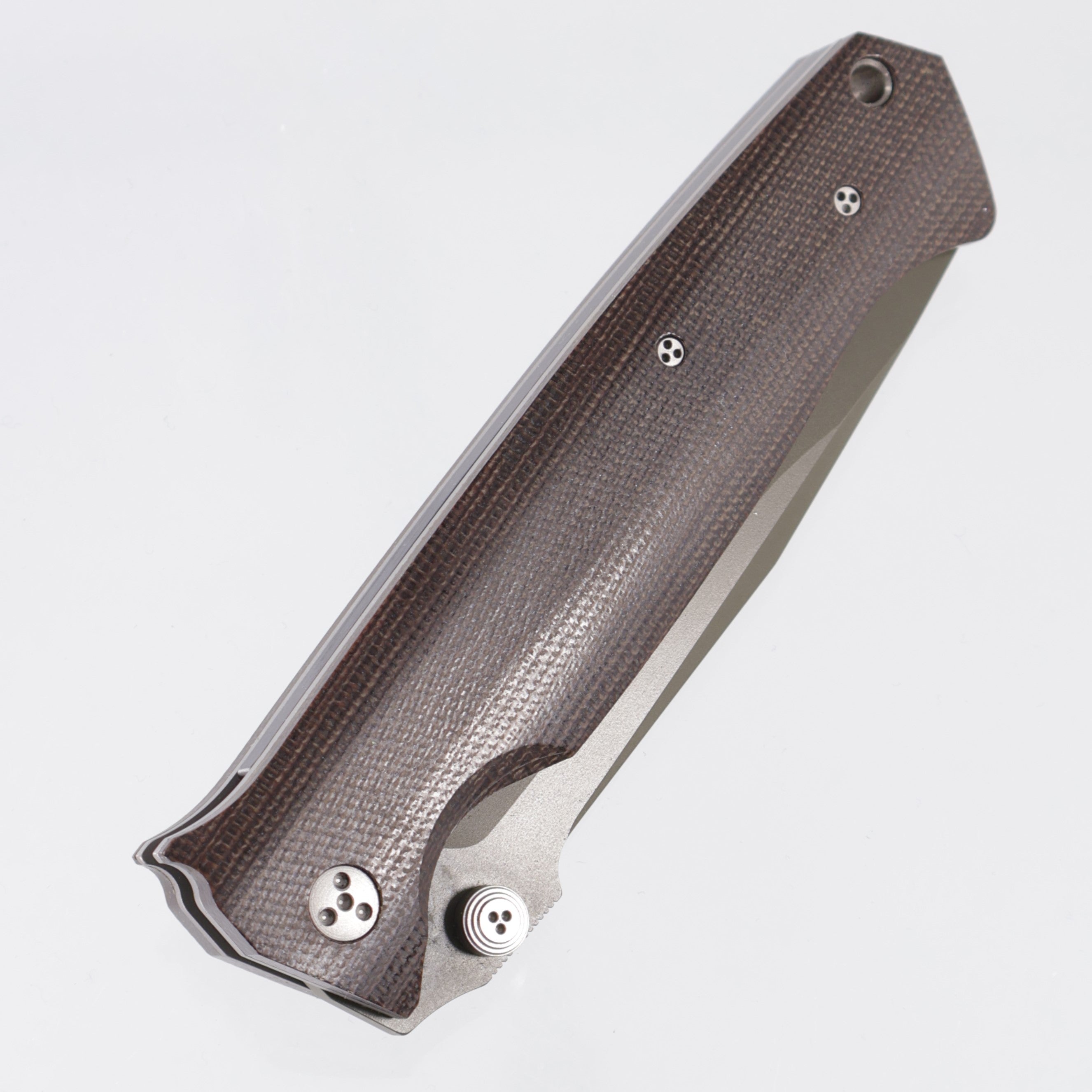 Microtech CMTX-5 D/A - Green Canvas Micarta - OD Green S30V - M-300765-9 *PRE-OWNED*