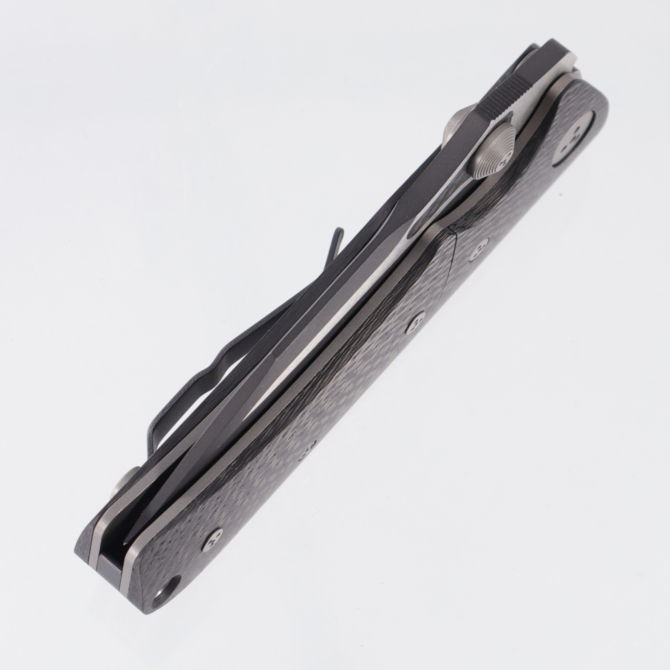 Microtech MTX-2 Dual Action - One Piece Carbon Fiber w/ Bolster Release - 2-Tone Black S30V *PRE-OWNED* *NO BOX*