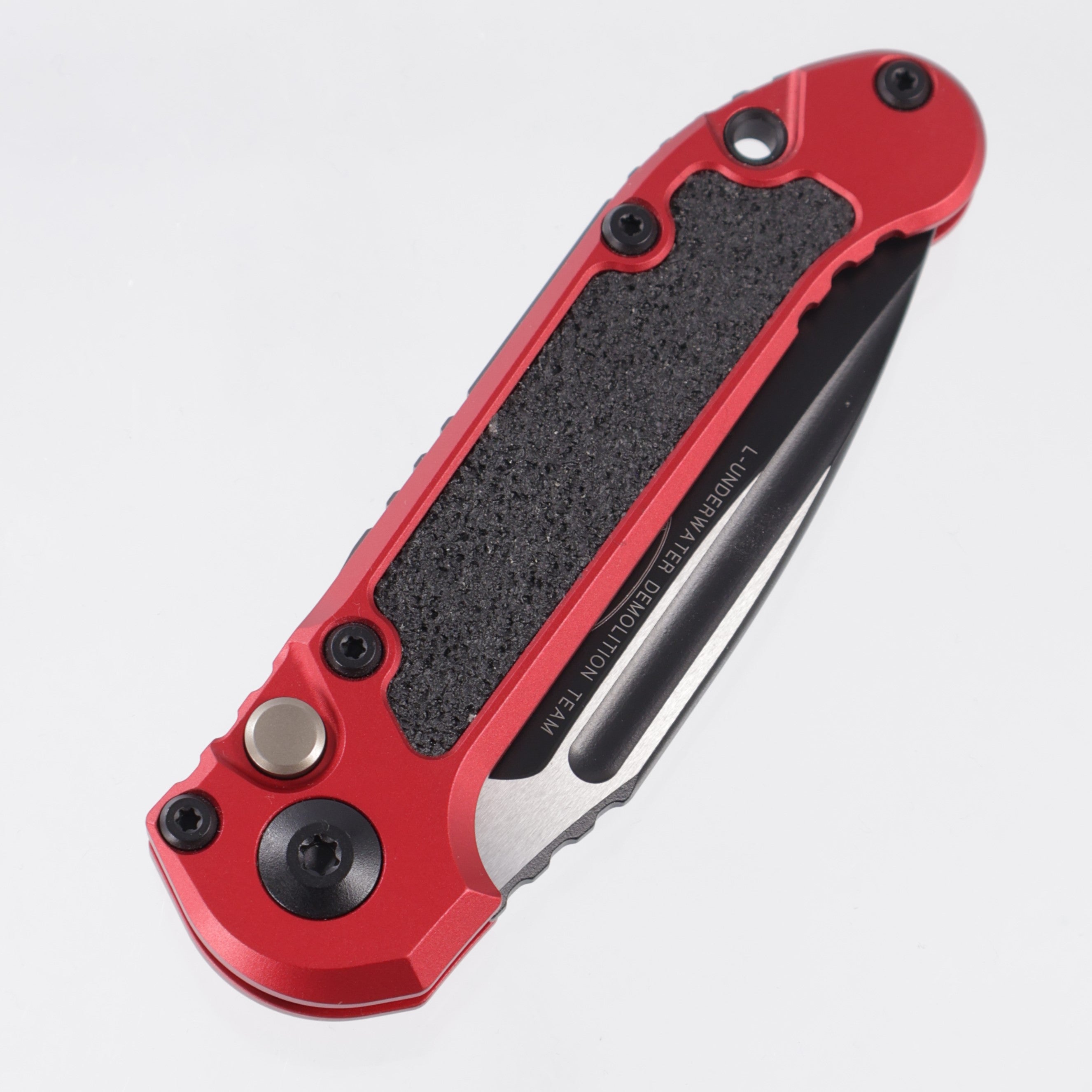 Microtech LUDT Gen III Single Edge - Red Aluminum - Black Standard Partial Serrate M390MK - 1135-2 RD *PRE-OWNED*