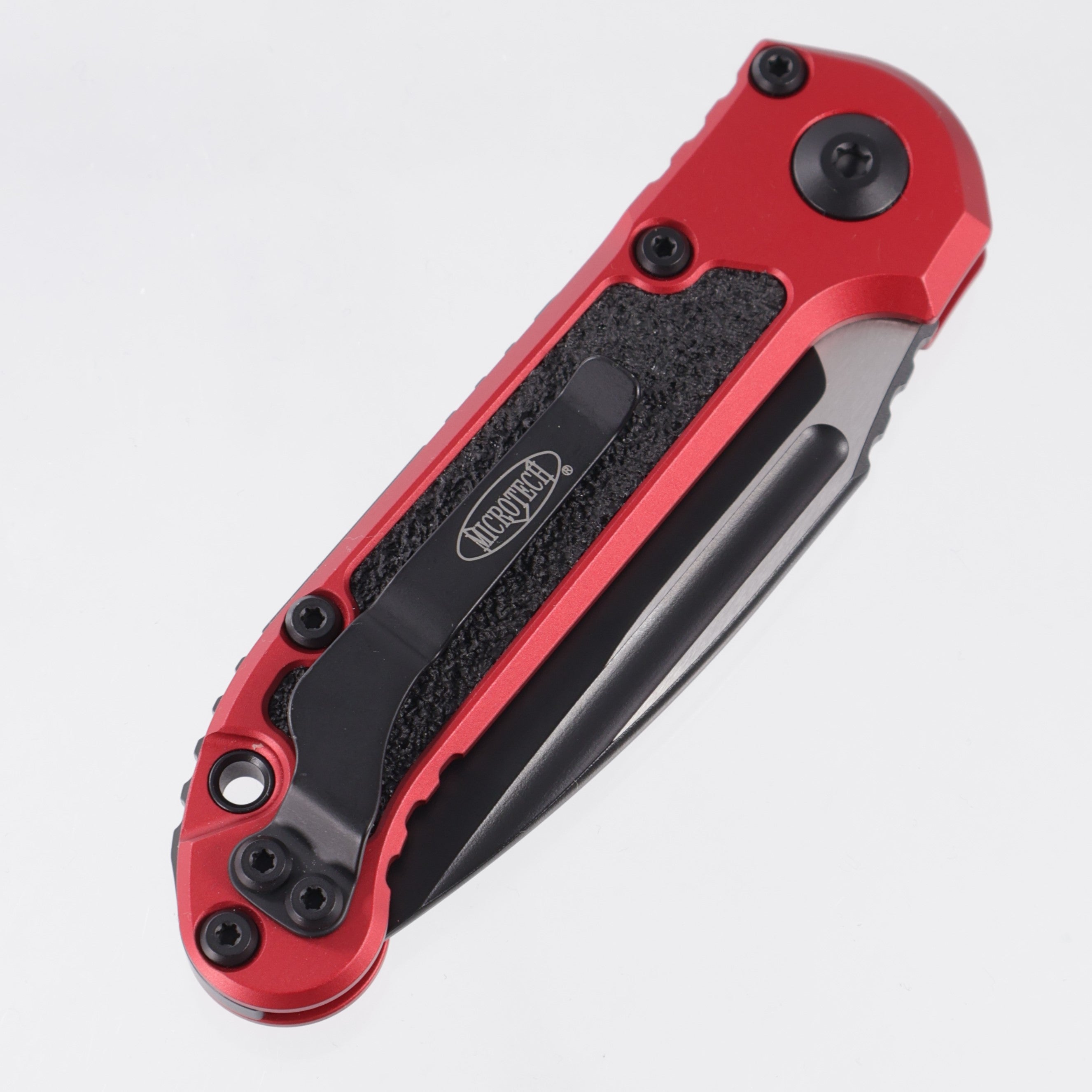 Microtech LUDT Gen III Single Edge - Red Aluminum - Black Standard Partial Serrate M390MK - 1135-2 RD *PRE-OWNED*