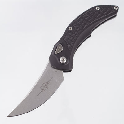 Microtech Brachial - Black Frag Aluminum - Stonewash M390 - 268A-10 *PRE-OWNED*