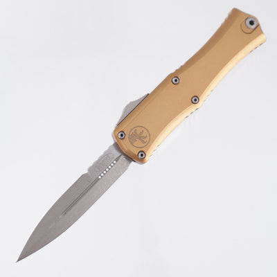 Microtech Mini Hera II Bayonet - Tan Aluminum - Apocalyptic M390MK - 1701M-10 APTA *PRE-OWNED*