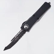 Microtech Troodon Tanto - Black Aluminum - Black Standard Partial Serrate 204P - 140-2T *PRE-OWNED*