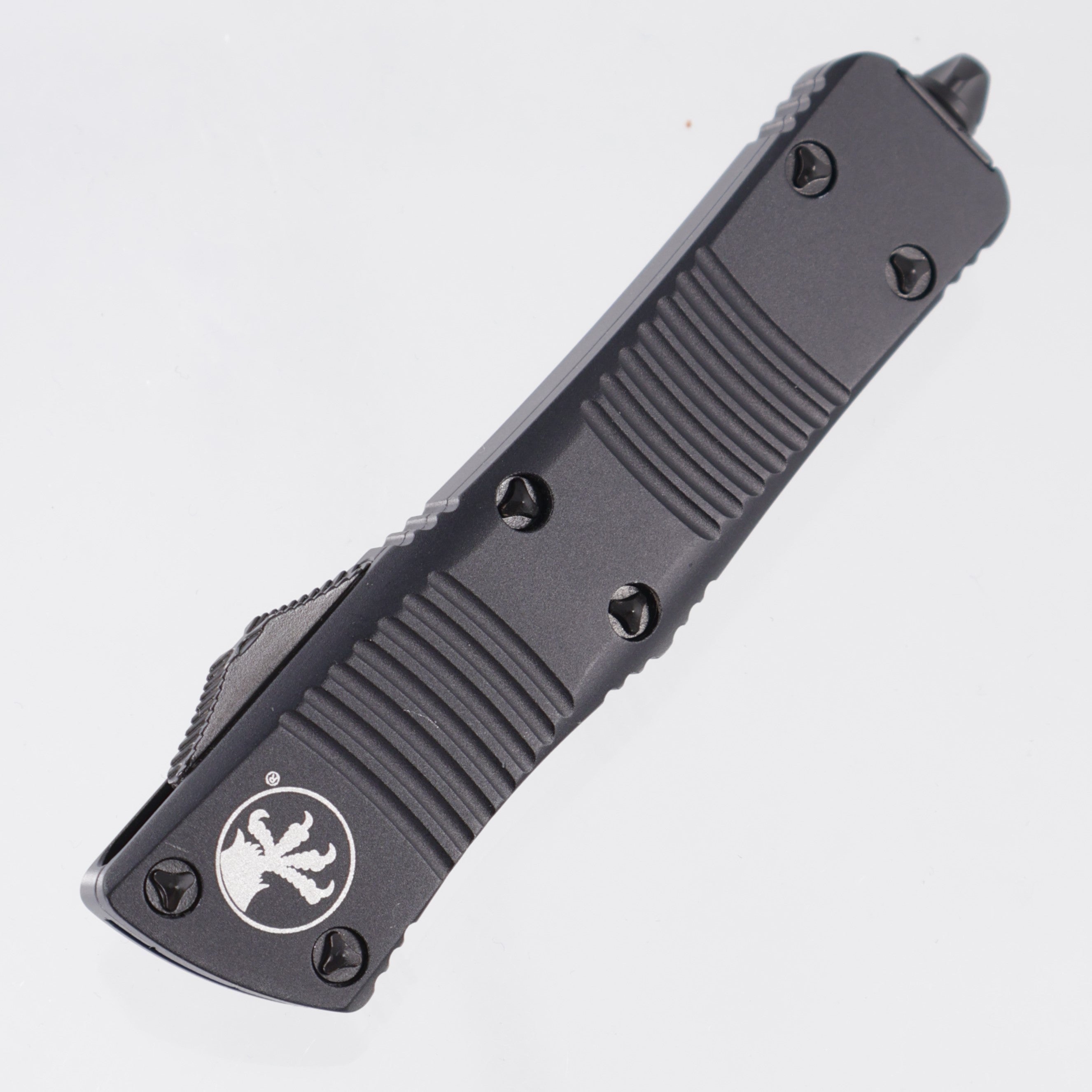 Microtech Troodon Tanto - Black Aluminum - Black Standard Partial Serrate 204P - 140-2T *PRE-OWNED*