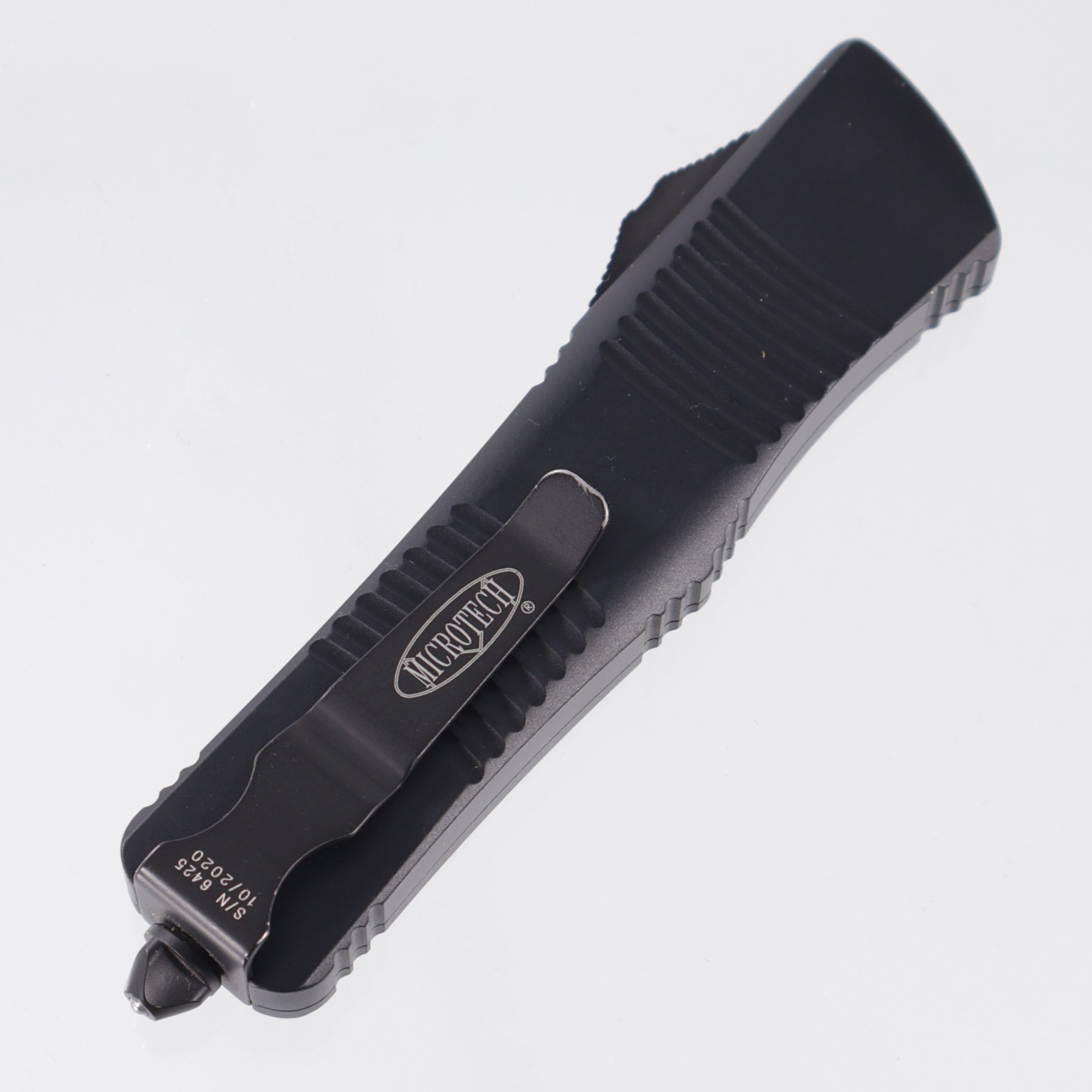 Microtech Troodon Tanto - Black Aluminum - Black Standard Partial Serrate 204P - 140-2T *PRE-OWNED*