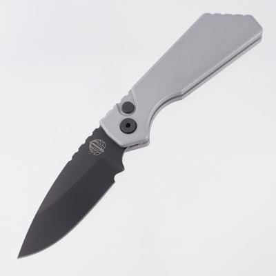 Pro-Tech Strider PT+ - Gray Aluminum - DLC Magnacut - PT203-GREY *PRE-OWNED*