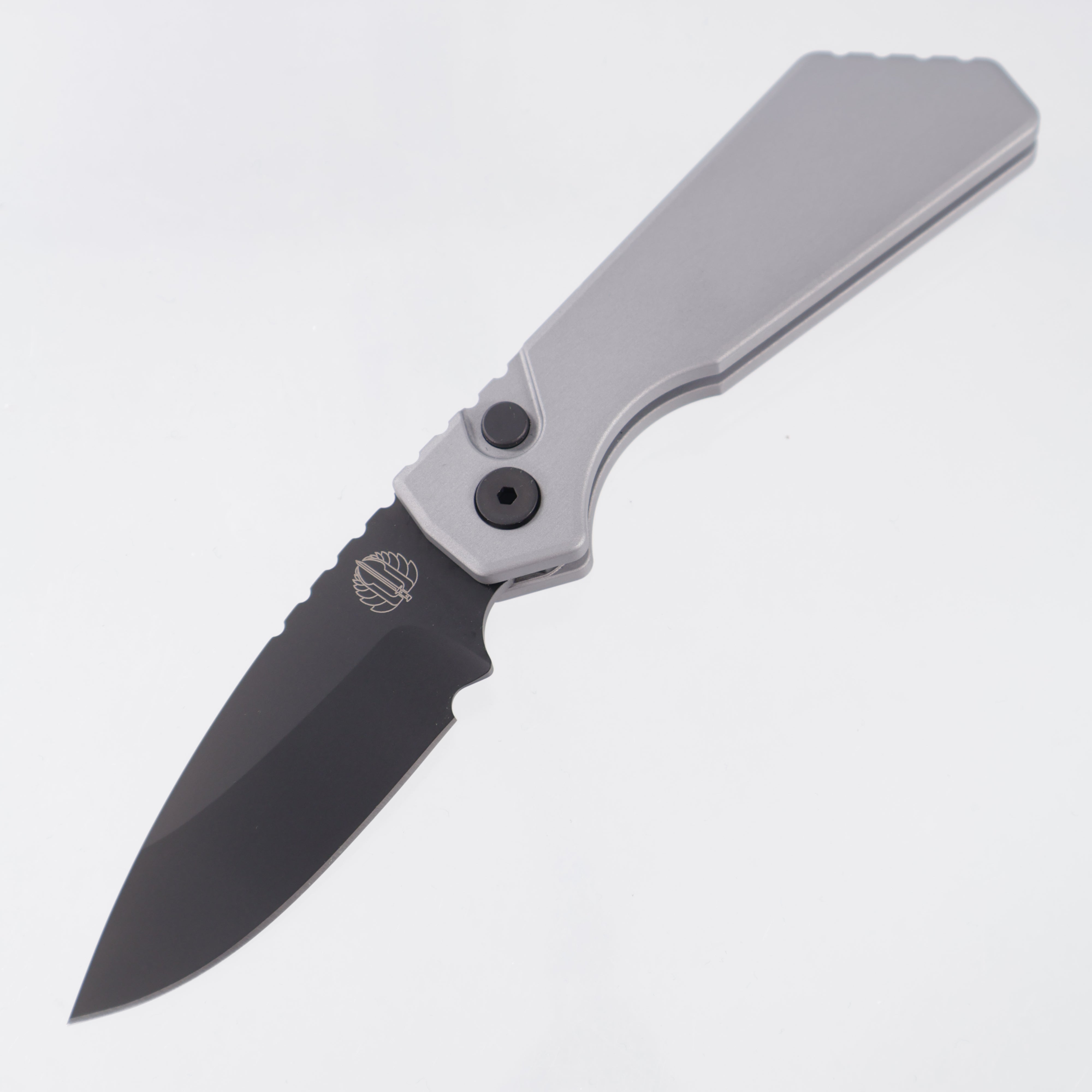 Pro-Tech Strider PT+ - Gray Aluminum - DLC Magnacut - PT203-GREY *PRE-OWNED*