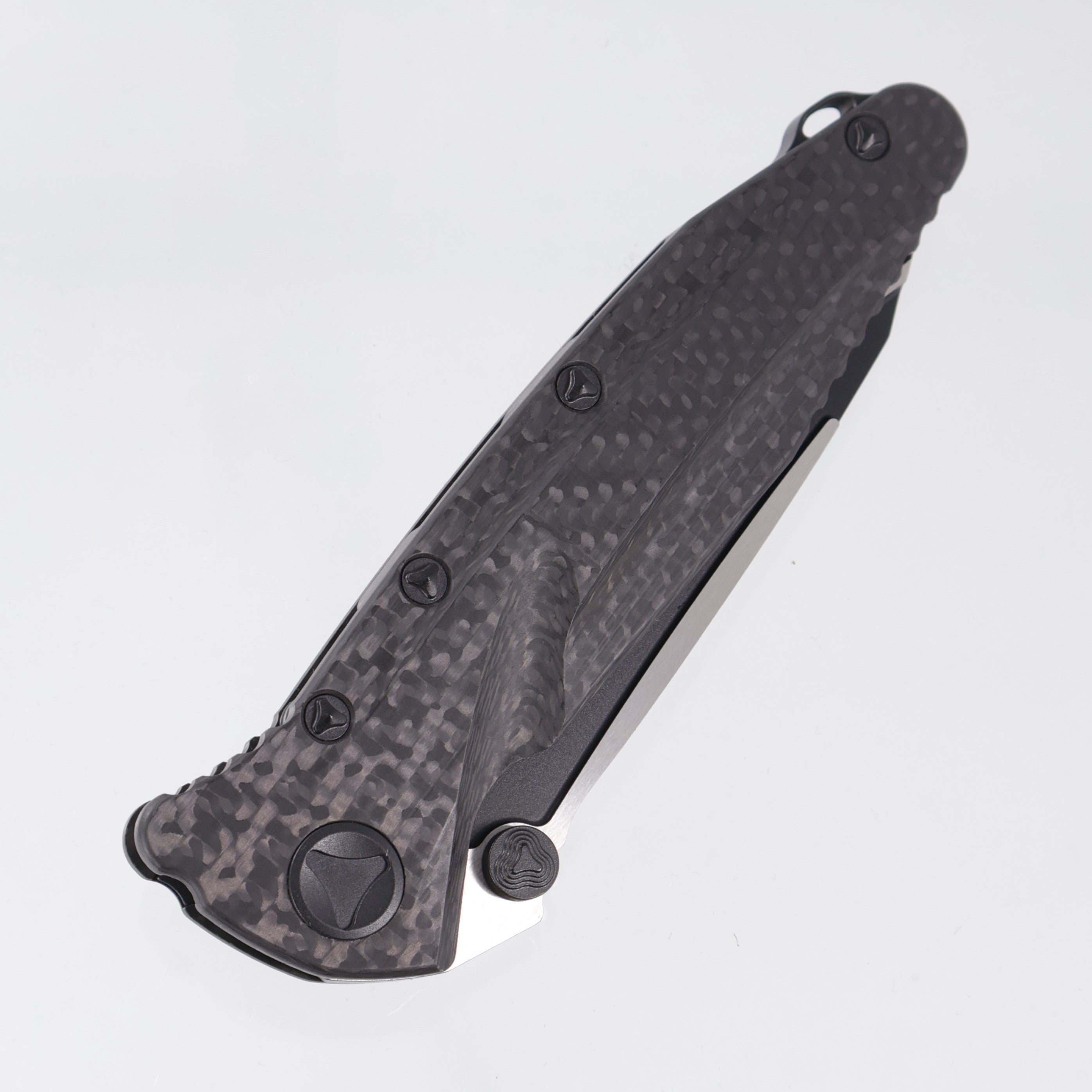 Marfione Custom Socom Delta Tanto - 30K Weave Carbon Fiber - Ceramic Coated 2-Tone Black Blade S/N: 027 *PRE-OWNED*