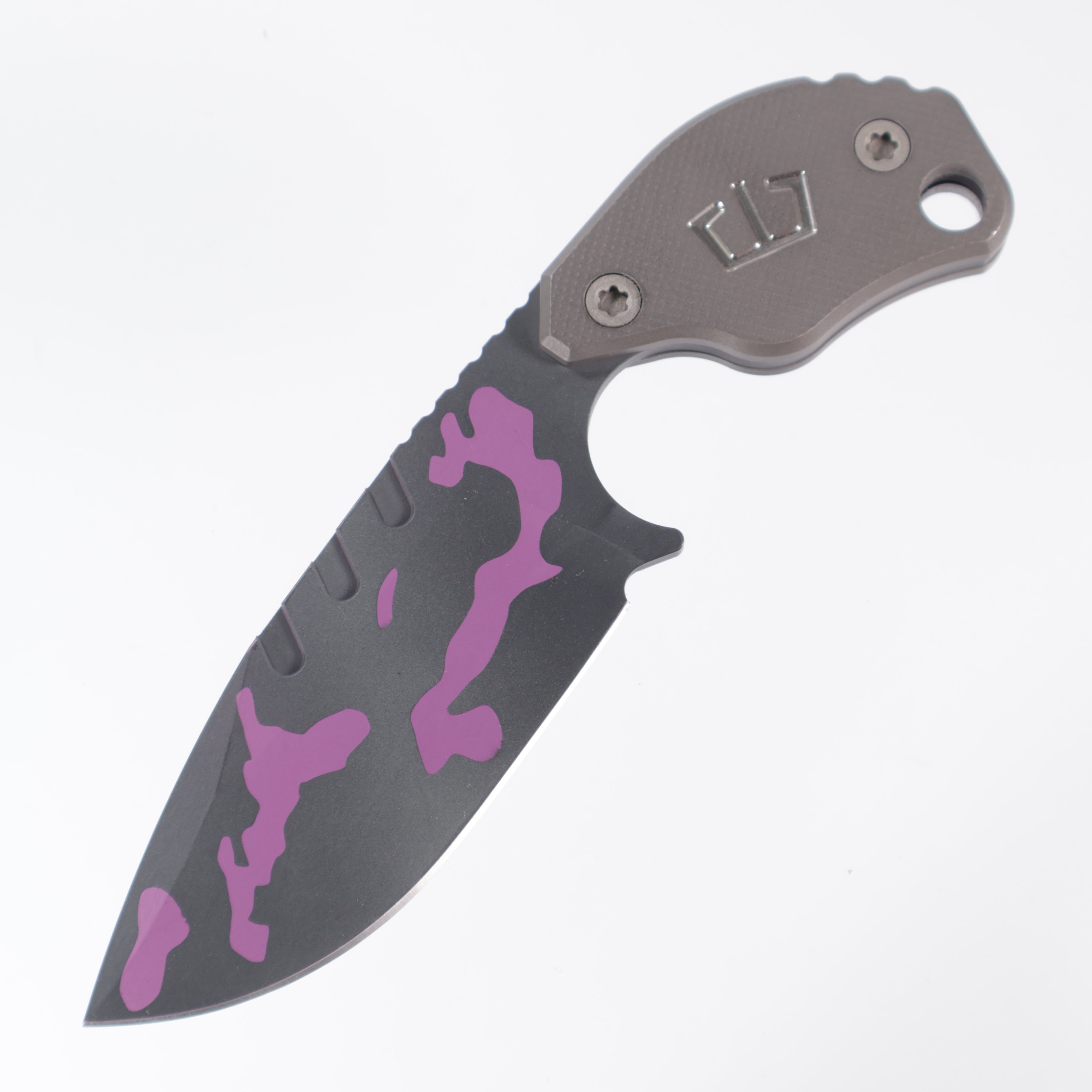 Blackside Customs x Strider - SLCC - Purple Multicam Magnacut - Titanium scales