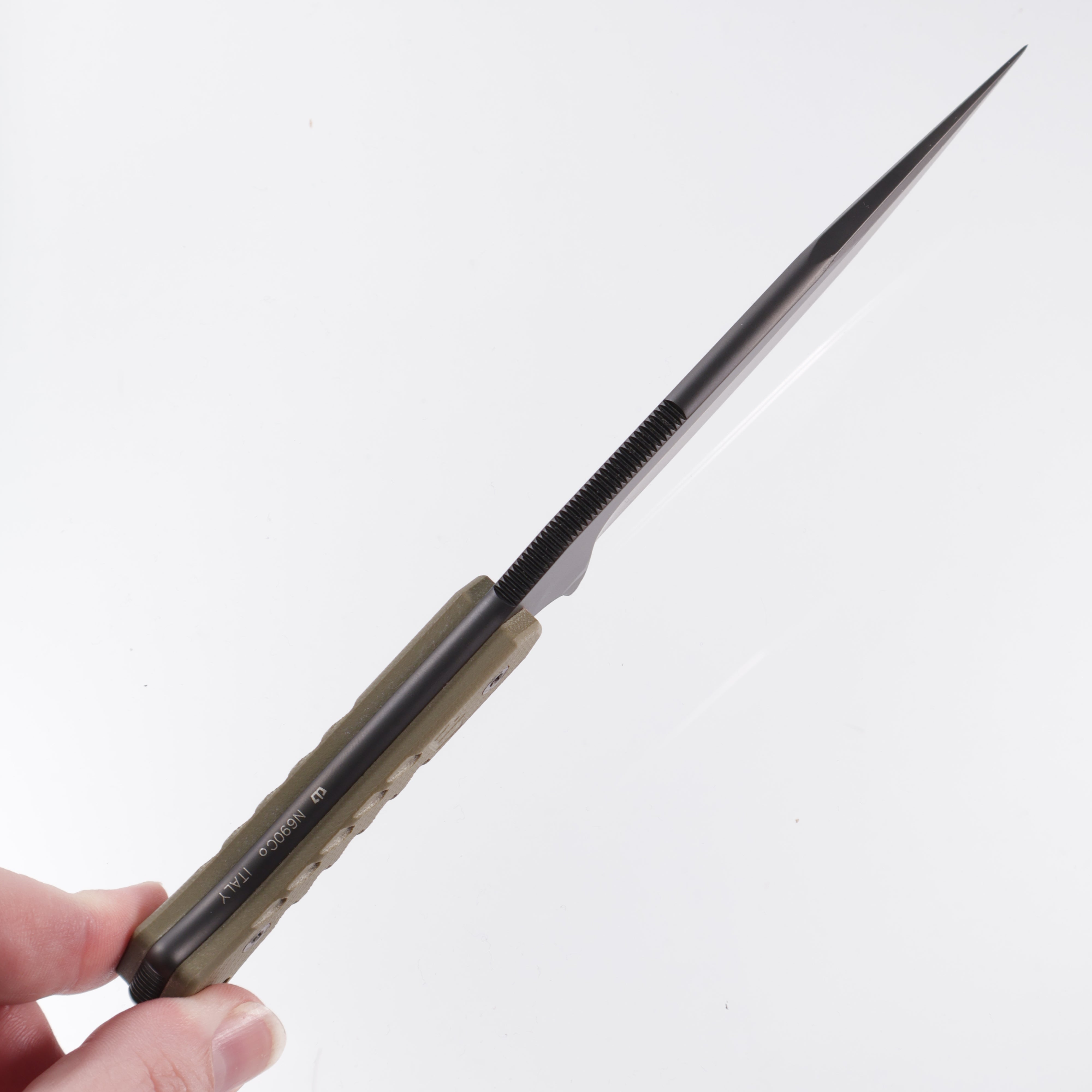 Blackside Customs - Fedele X - Black Coated N690 - OD Green G10