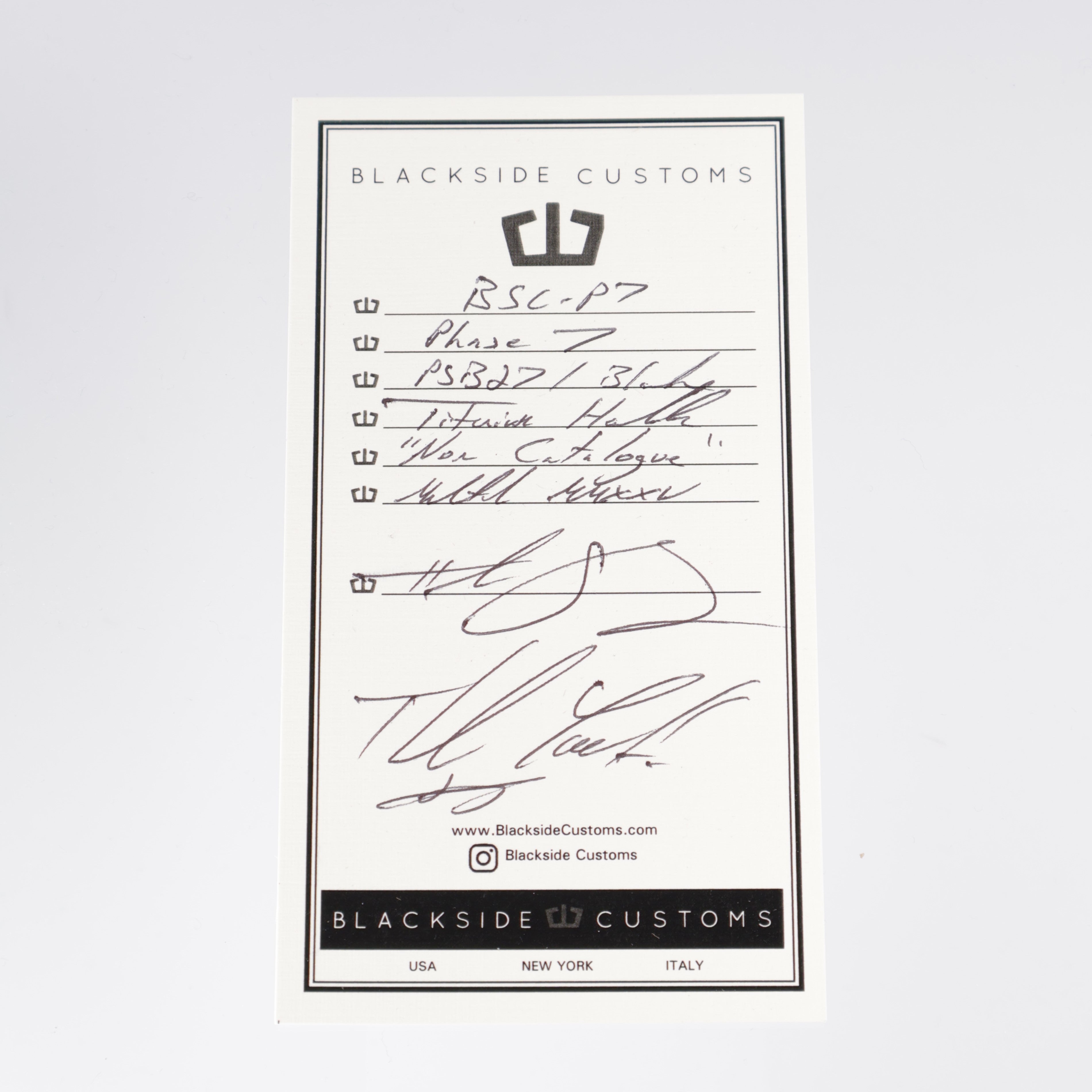 Blackside Customs - Phase 7 - Black Coated PSB 27 - Flamed Titanium