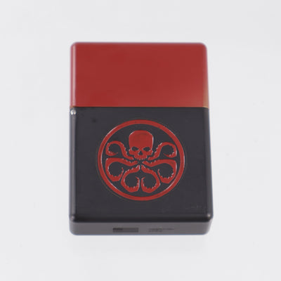 Blackside Customs Personal Library - Zippo Lighter Case - Hydra Red & Black - Brass