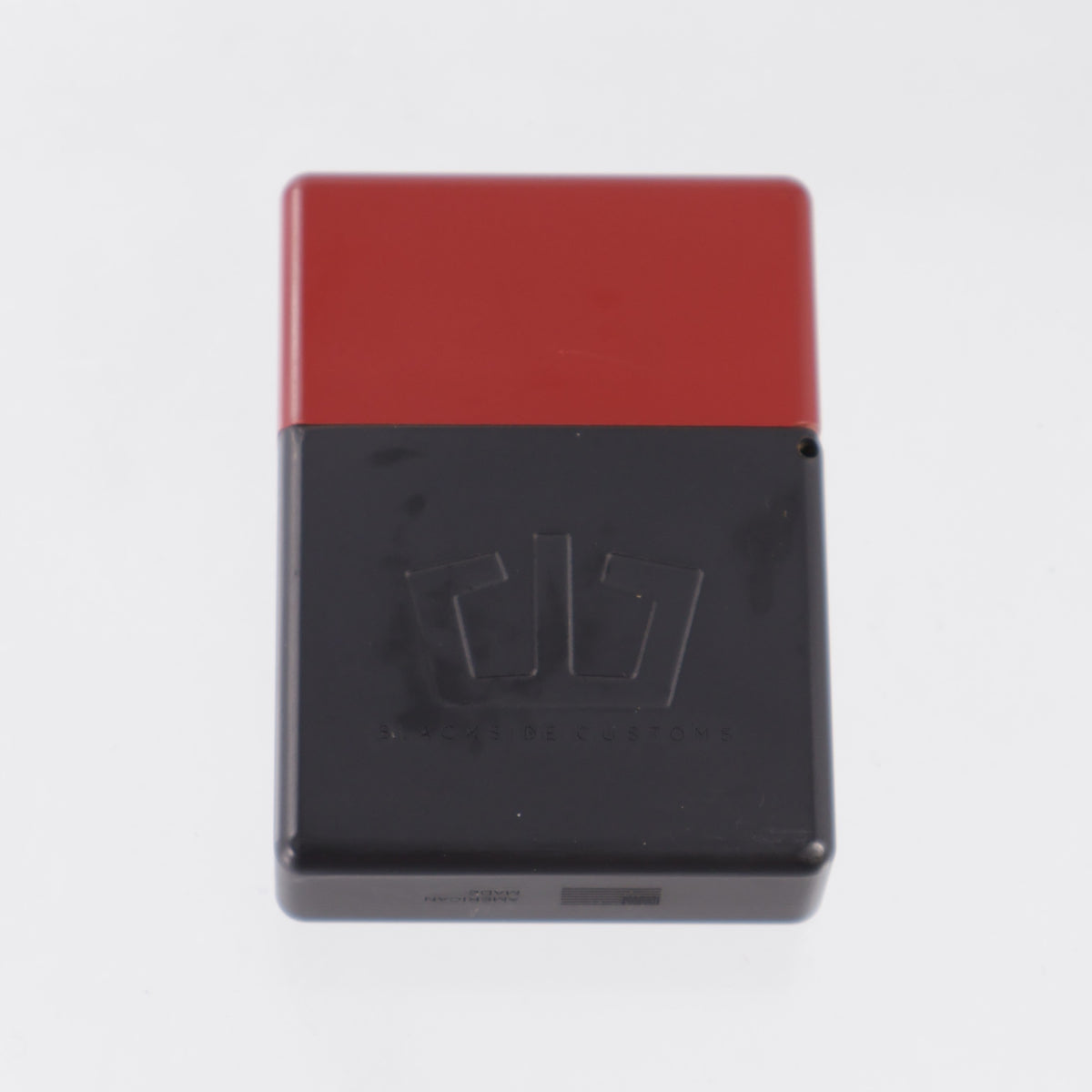 Blackside Customs Personal Library - Zippo Lighter Case - Hydra Red & Black - Brass