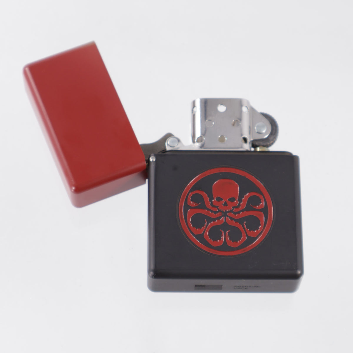 Blackside Customs Personal Library - Zippo Lighter Case - Hydra Red & Black - Brass
