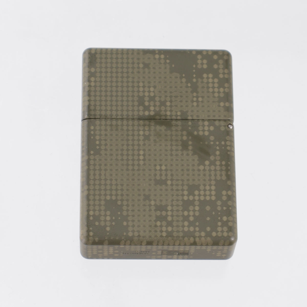 Blackside Customs Personal Library Zippo Lighter Case - OD Green 1/2 Tone - Brass