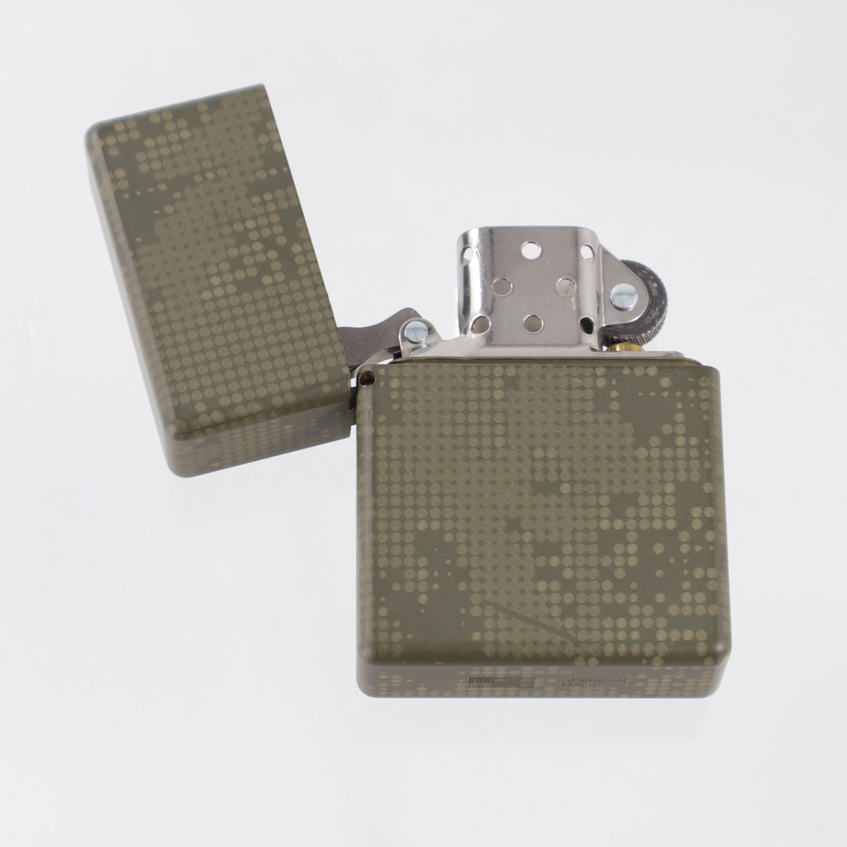 Blackside Customs Personal Library Zippo Lighter Case - OD Green 1/2 Tone - Brass