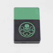 Blackside Customs Personal Library Zippo Lighter Case - Hydra Green & Black - Brass