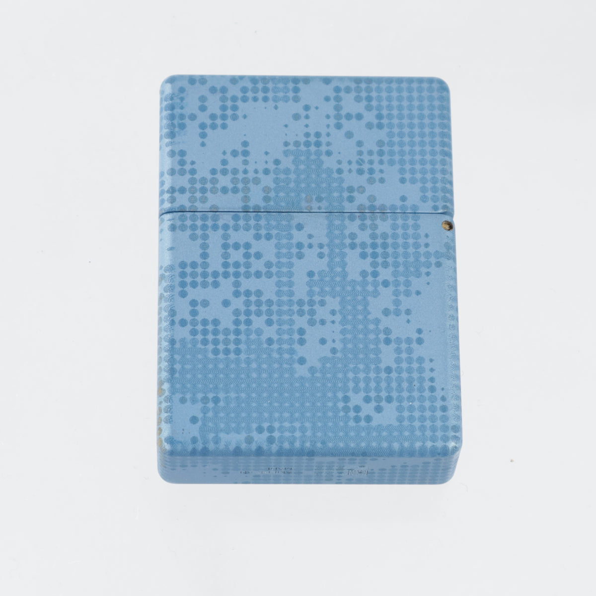Blackside Customs Personal Library Zippo Lighter Case - Blue 1/2 Tone - Brass