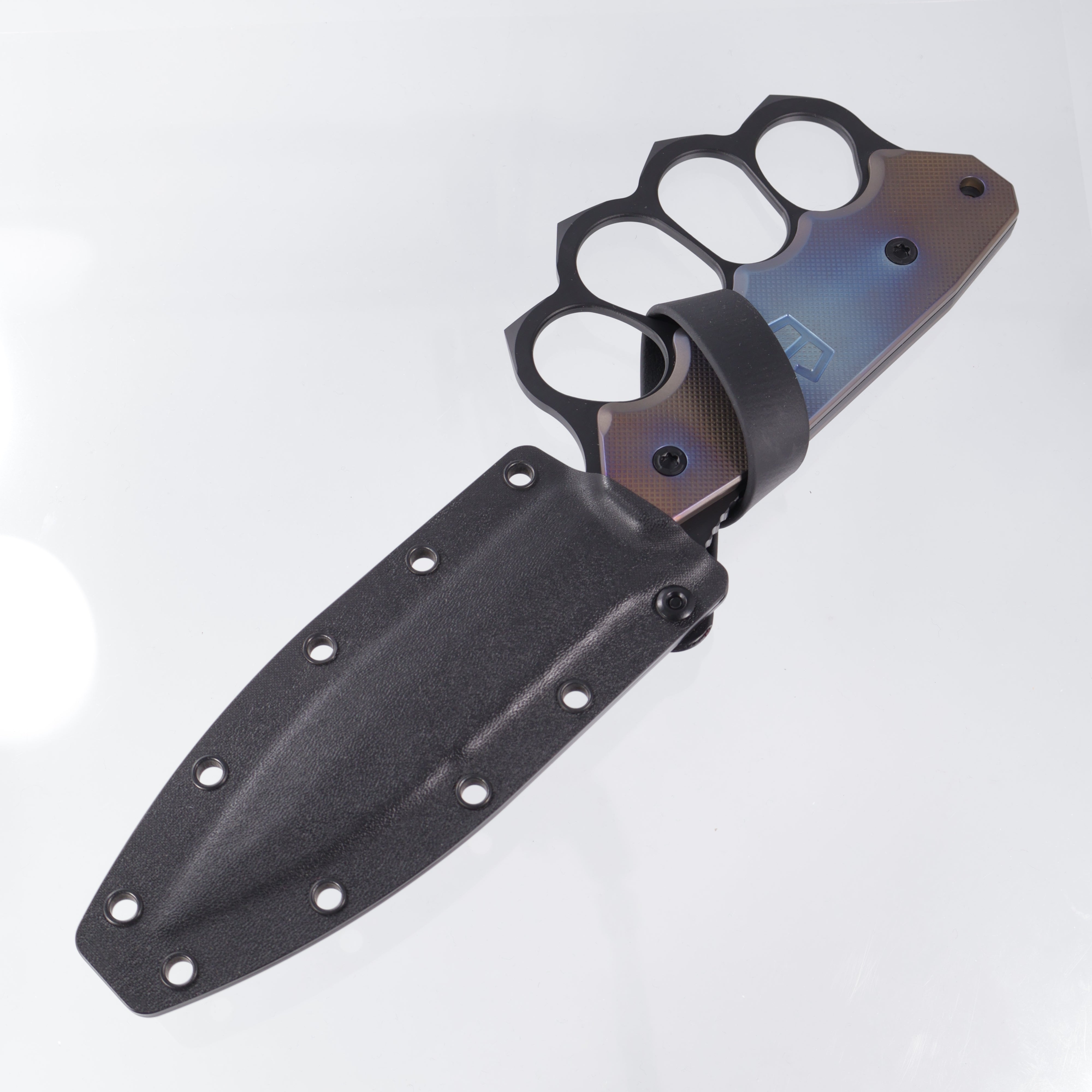 Blackside Customs - Trench Boss - Sumi Finish PSB27 - Flamed Titanium