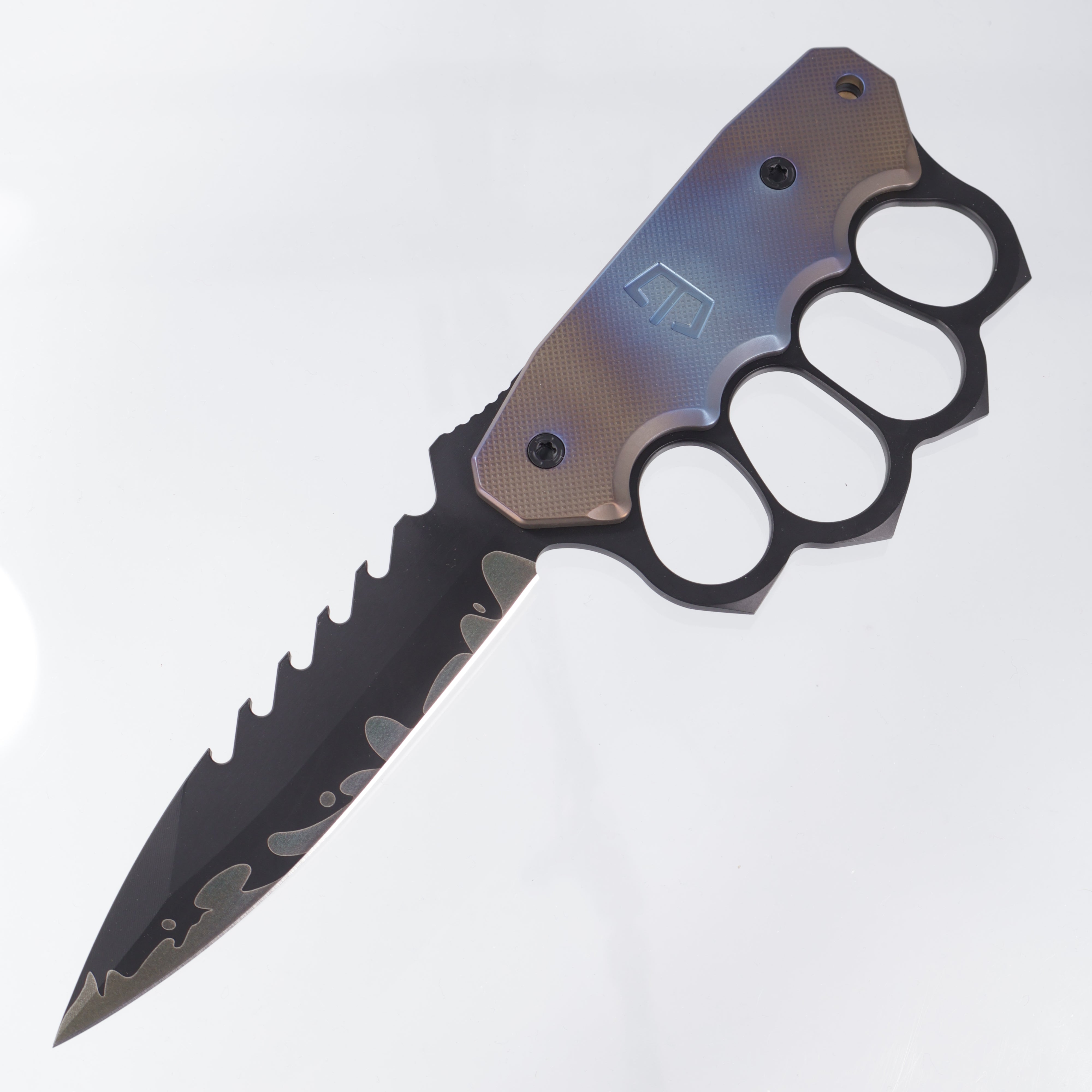 Blackside Customs - Trench Boss - Sumi Finish PSB27 - Flamed Titanium