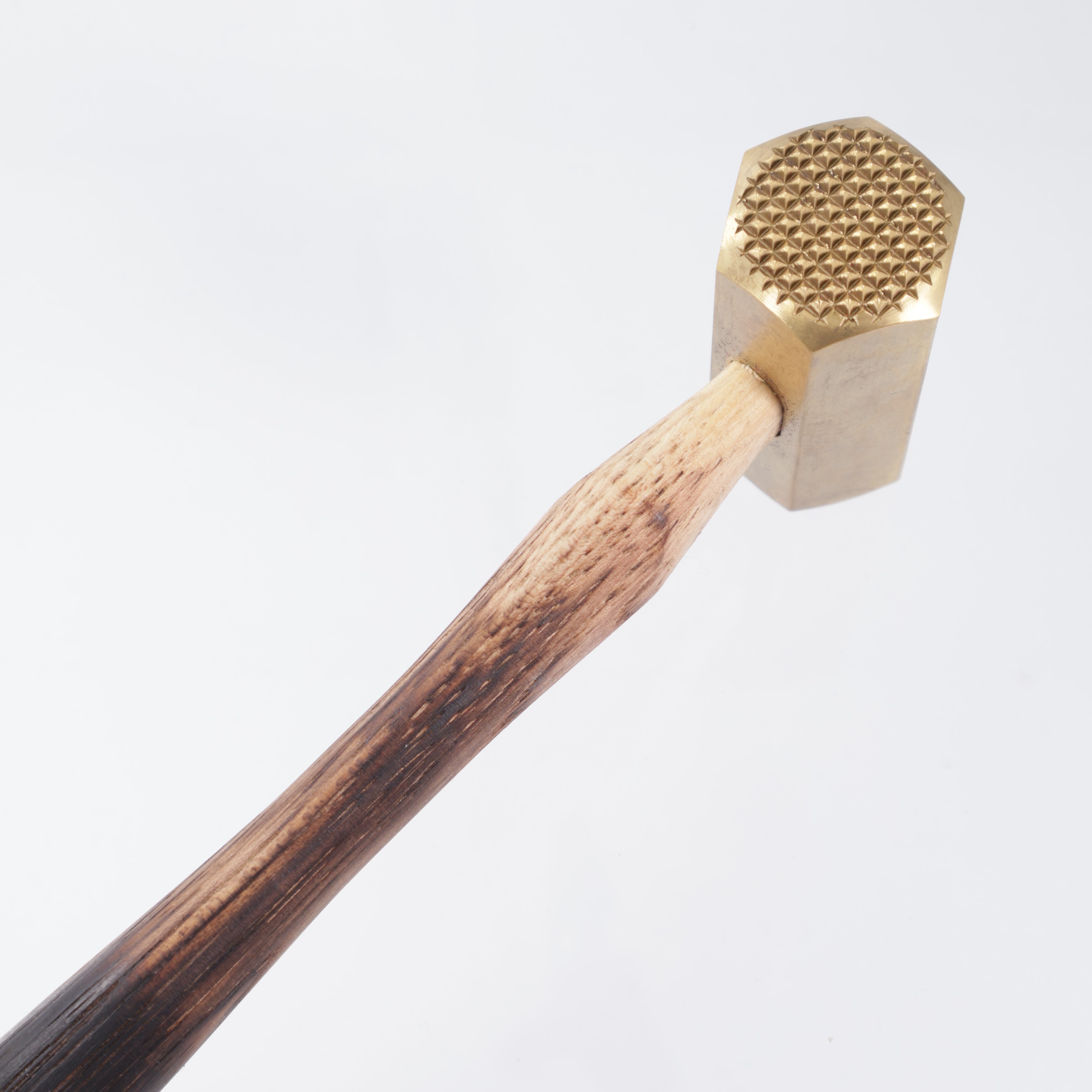 Blackside Customs - Tenderizer - American Brass - Birch Wood Handle