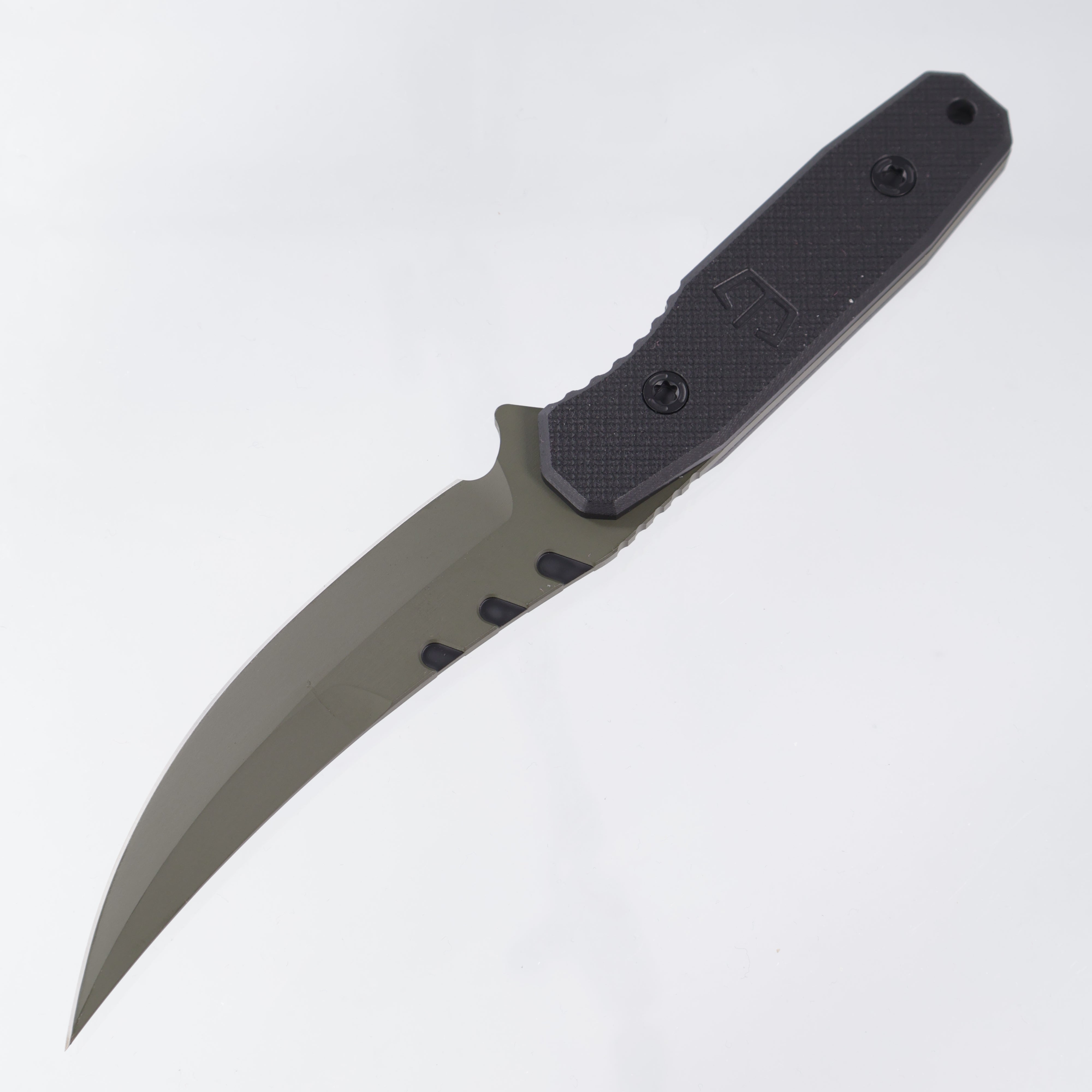 Blackside Customs - Cat 5 - OD Green w/ Black Accents Magnacut - Black G10