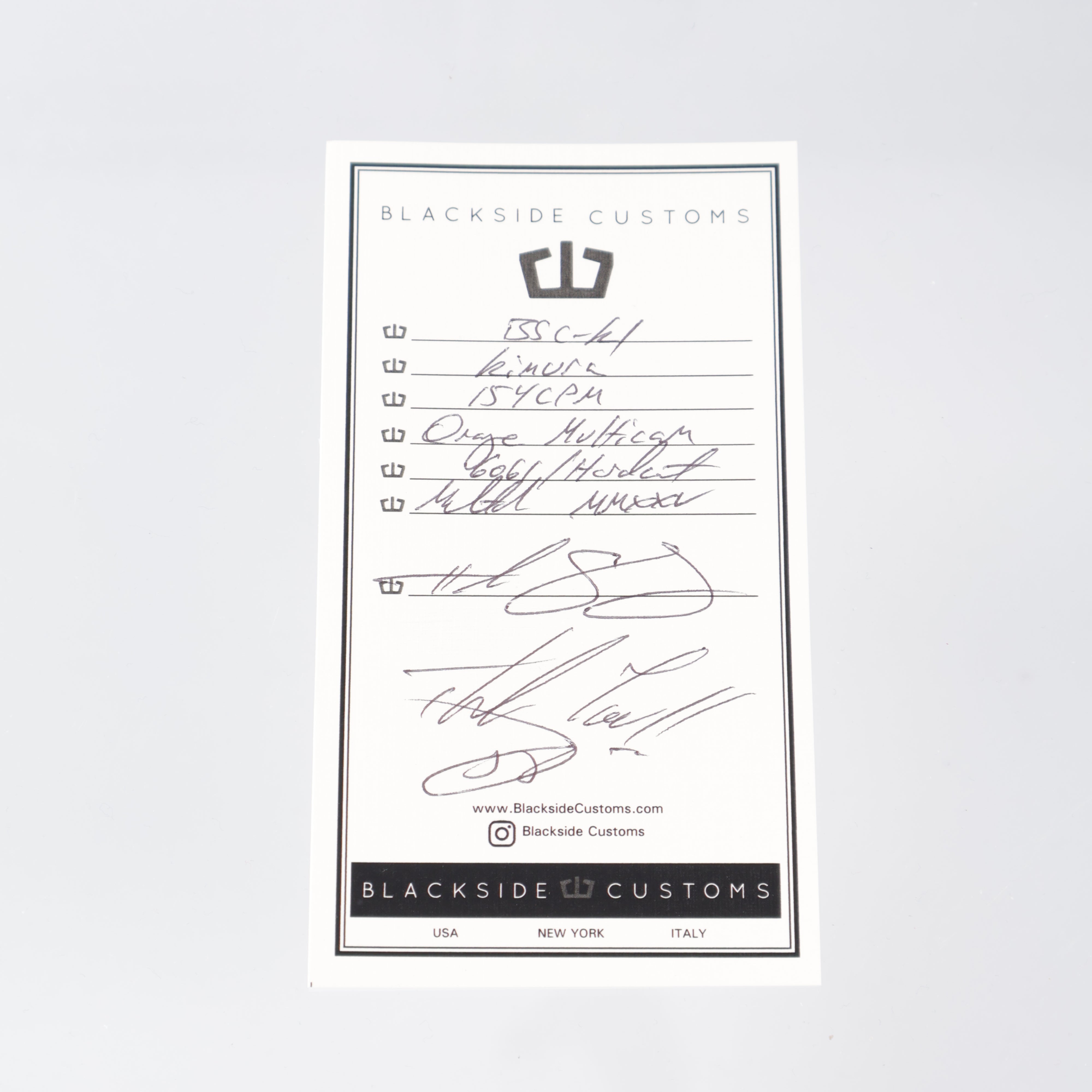 Blackside Customs - Kimura - Orange Multicam CPM-154 - 6061 Hard Coat Aluminum