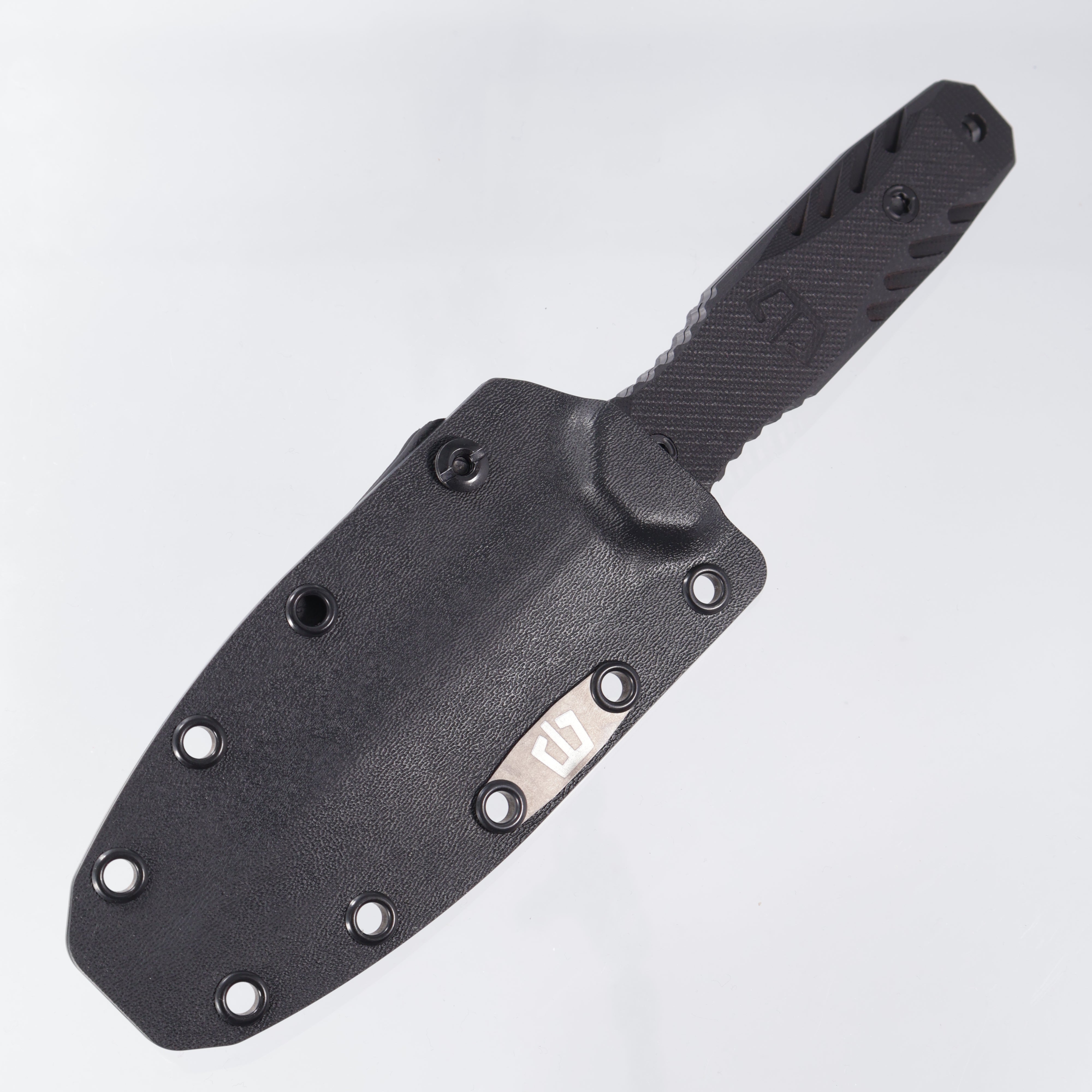 Blackside Customs - Phase 7 SDM - Dark Beskar Magnacut w/ Red Accents - Black G10