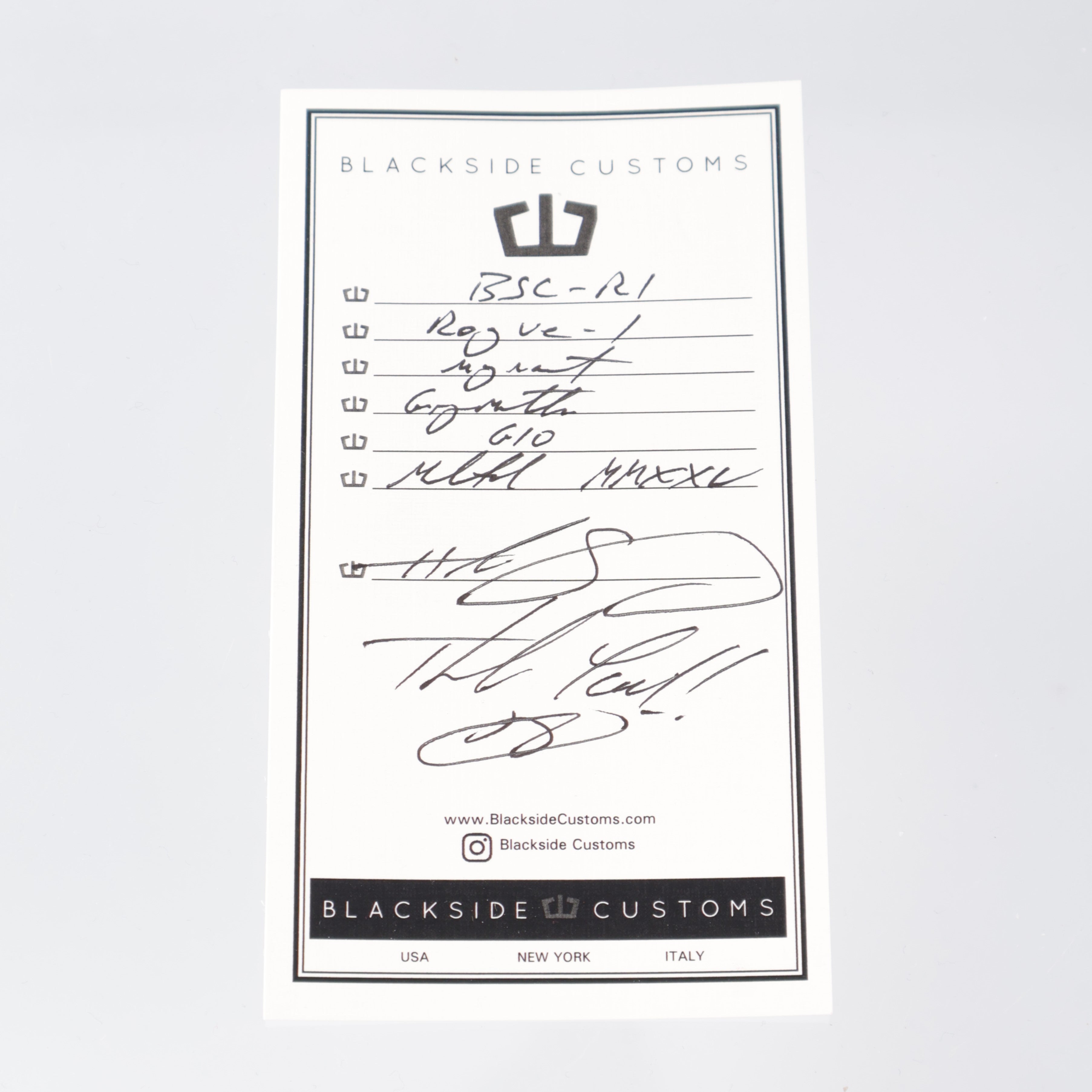 Blackside Customs - Rogue 1 - Greymatter Magnacut w/ Standard Spine - Black G10