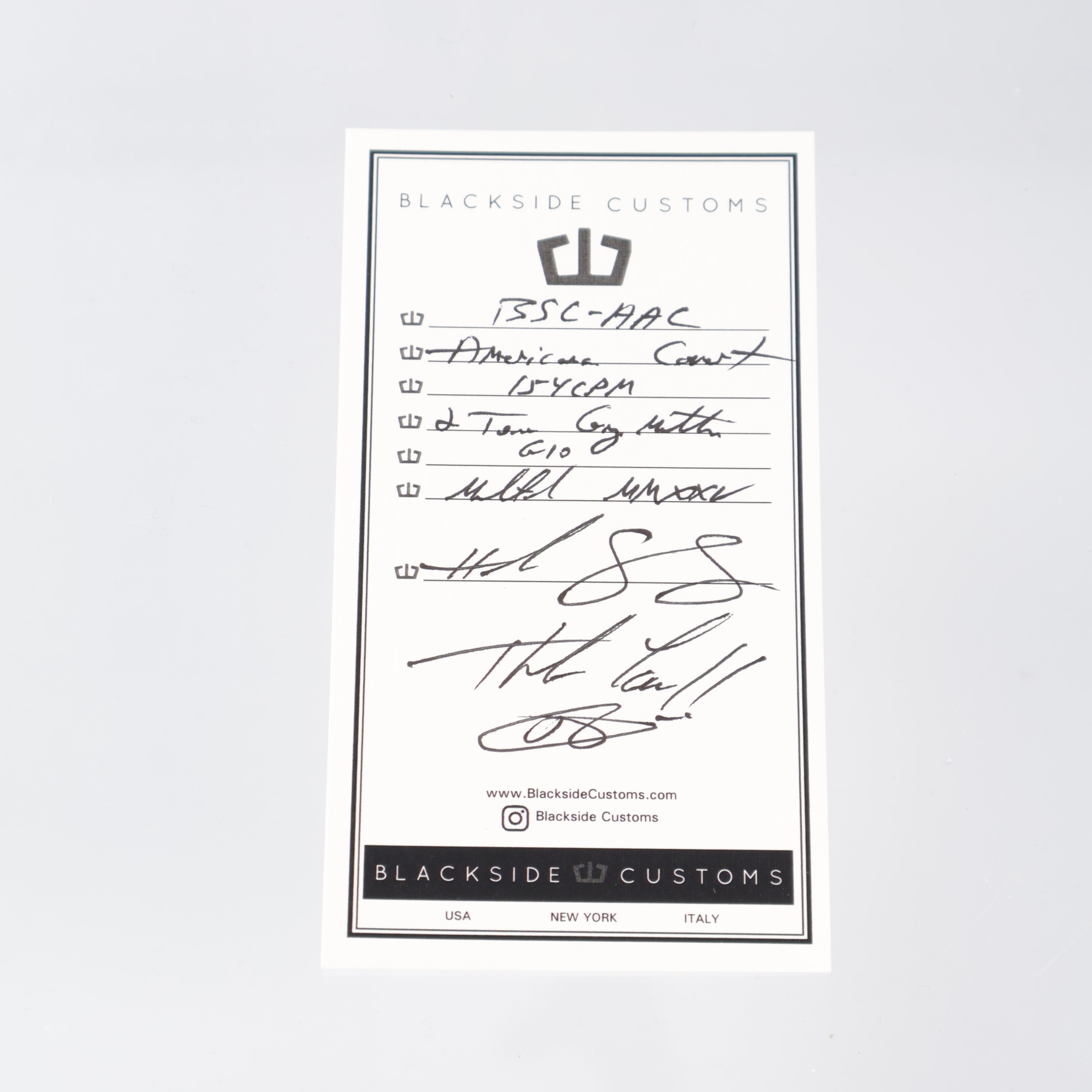 Blackside Customs - Americana Covert - Two-Tone Greymatter CPM-154 - Black G10