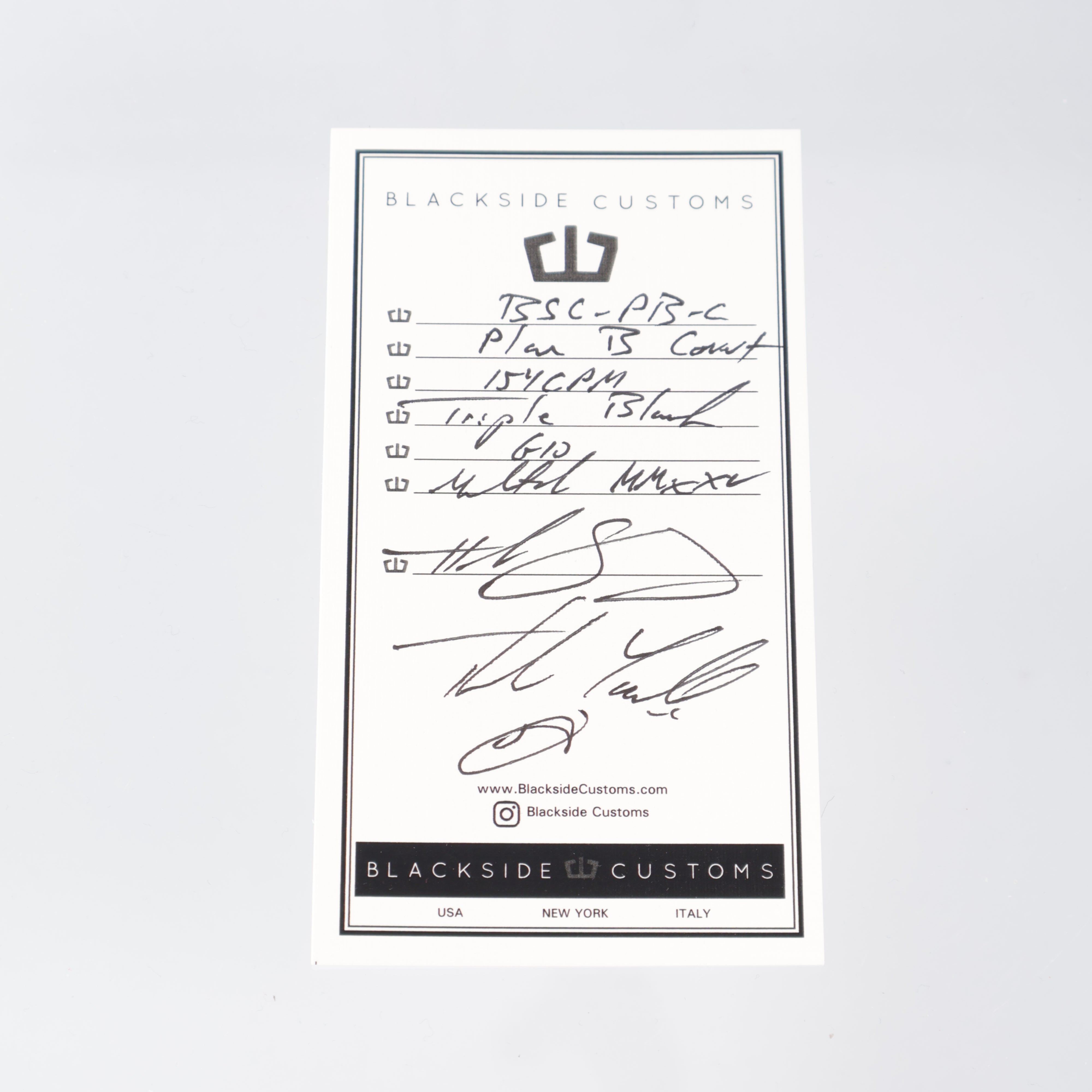 Blackside Customs - Plan B Covert - Triple Black CPM-154 - Black G10