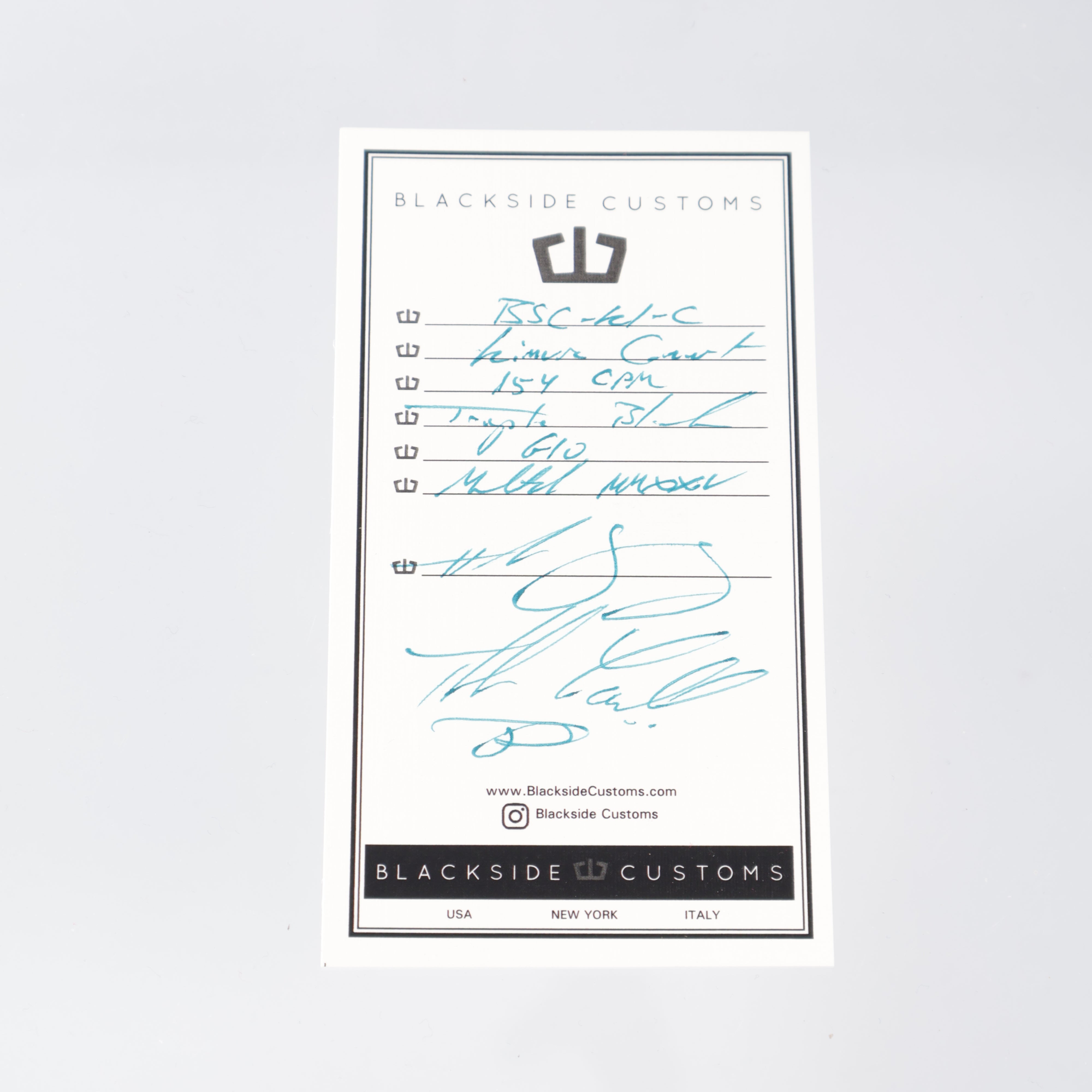 Blackside Customs - Kimura Covert - Triple Black CPM-154 - Black G10